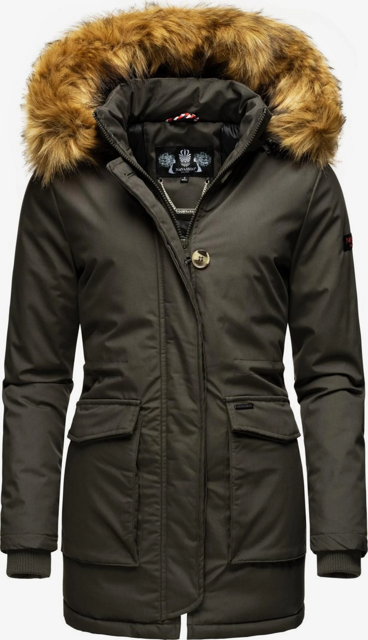 Navahoo Wintermantels Wintermantel Dames Donkergrijs 3 Navahoo Wintermantels Wintermantel Dames Donkergrijs