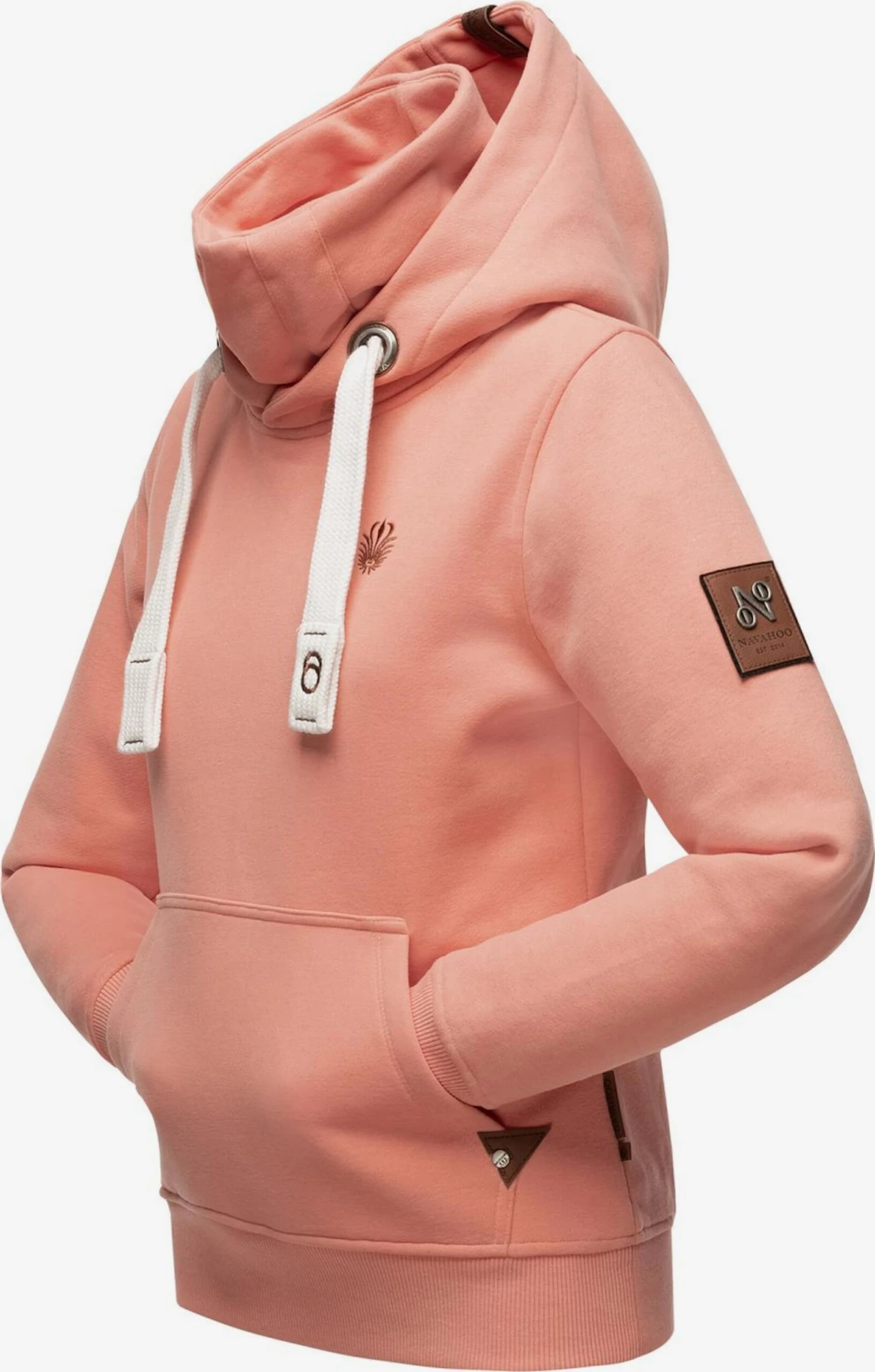 Navahoo Hoodies Sweatshirt Raniaa Dames Abrikoos 4 Navahoo Hoodies Sweatshirt Raniaa Dames Abrikoos - Afbeelding 2