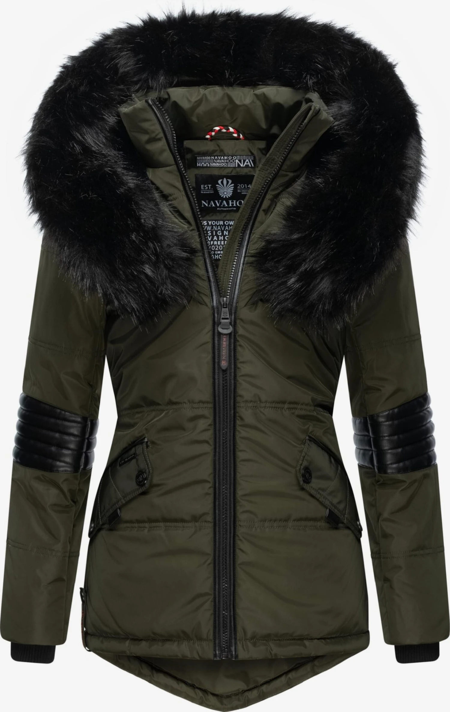 Navahoo Winterjassen Winterjas Nirvana Dames Olijfgroen 3 Navahoo Winterjassen Winterjas Nirvana Dames Olijfgroen