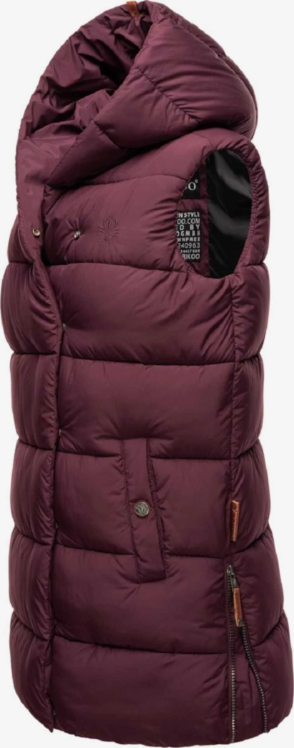 Navahoo Bodywarmers Bodywarmer Madilynaa Dames Bordeaux 4 Navahoo Bodywarmers Bodywarmer Madilynaa Dames Bordeaux - Afbeelding 2