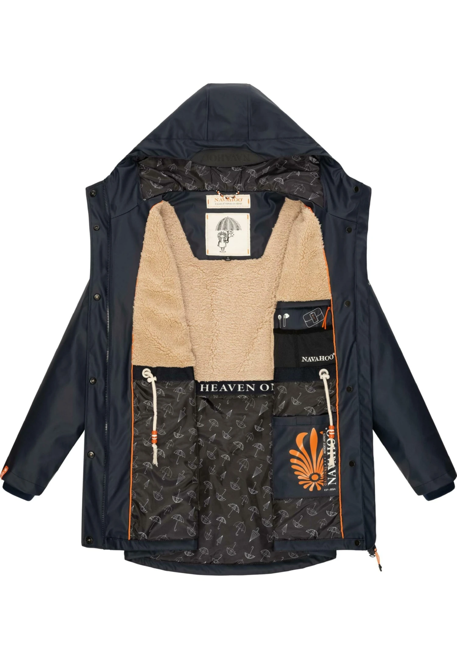 Navahoo Rainy Forest - Regenjas - Dark Blue 6 Navahoo Rainy Forest - Regenjas - Dark Blue - Afbeelding 4