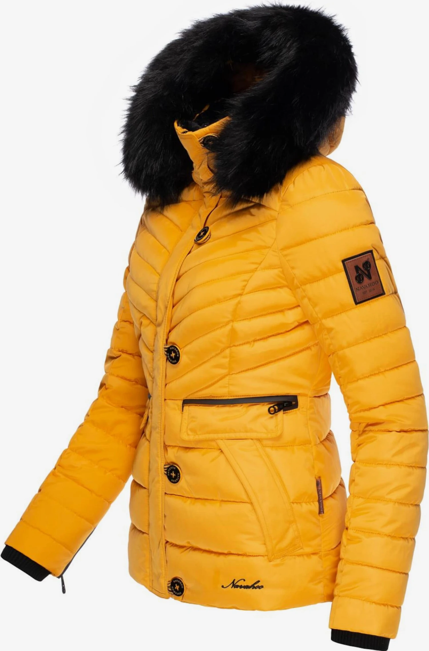 Navahoo Winterjassen Winterjas Wisteriaa Dames Donkergeel 4 Navahoo Winterjassen Winterjas Wisteriaa Dames Donkergeel - Afbeelding 2