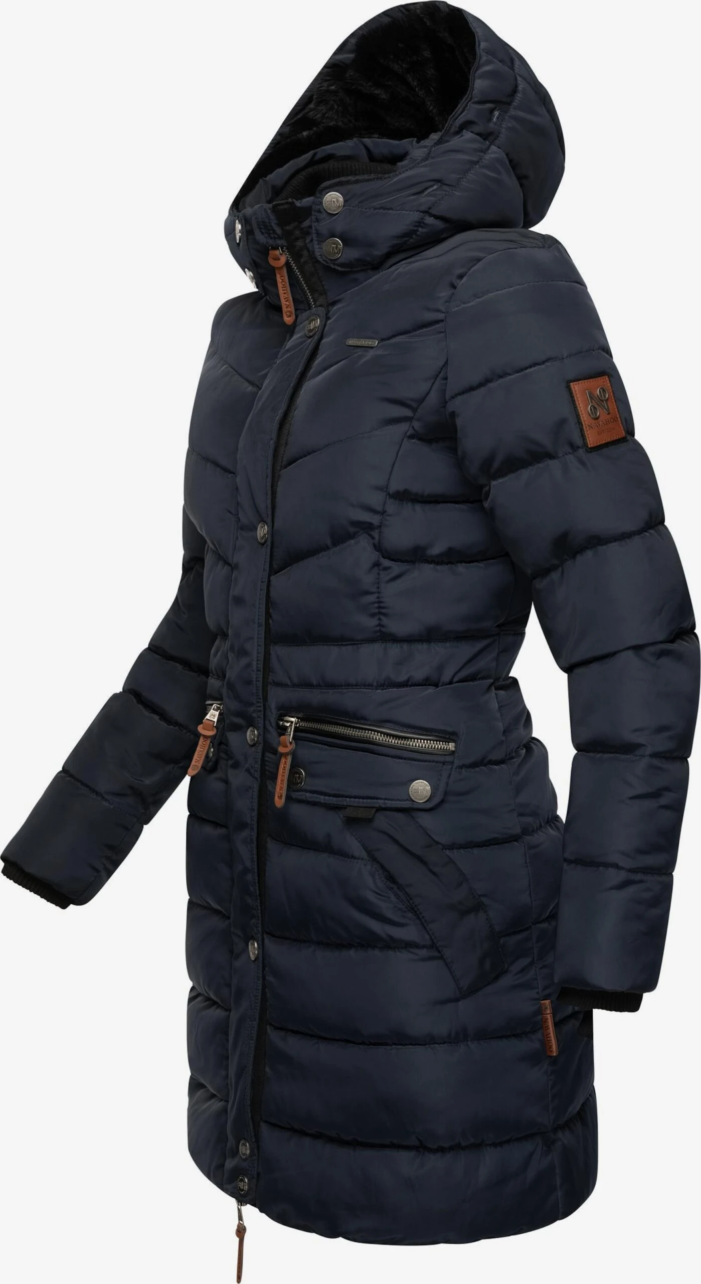 Navahoo Wintermantels Wintermantel Paula Dames Navy 6 Navahoo Wintermantels Wintermantel Paula Dames Navy - Afbeelding 4