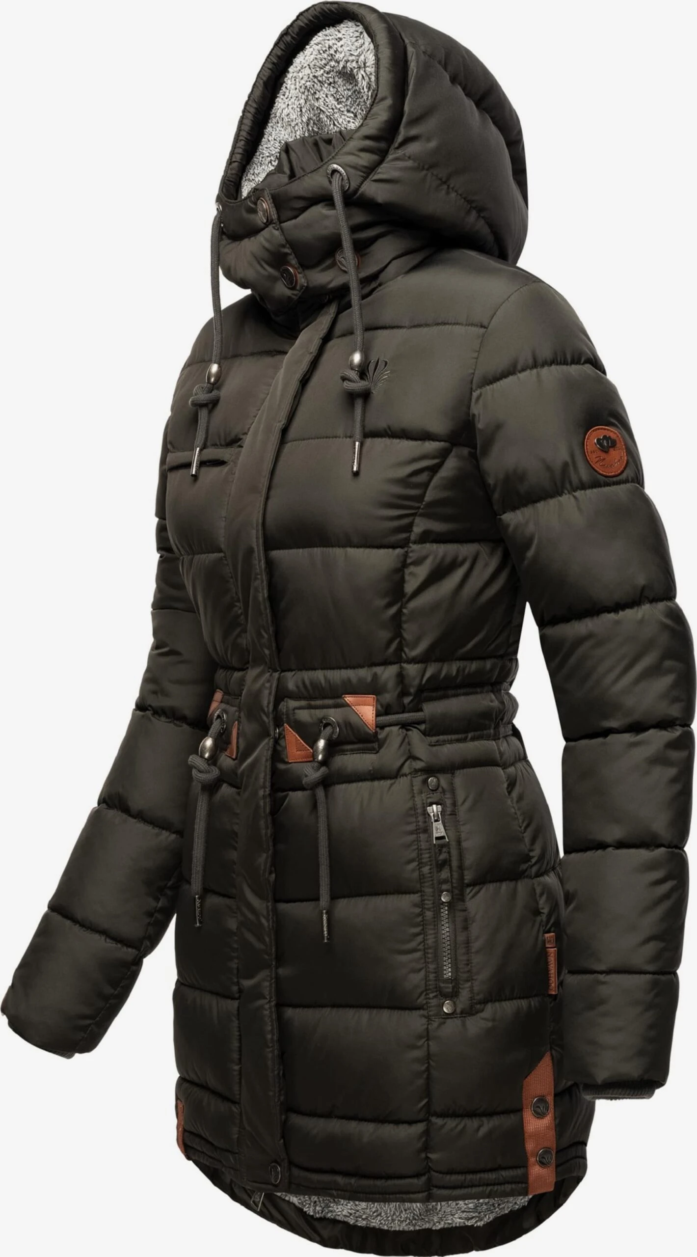 Navahoo Wintermantels Wintermantel Dalie Dames Antraciet 4 Navahoo Wintermantels Wintermantel Dalie Dames Antraciet - Afbeelding 2