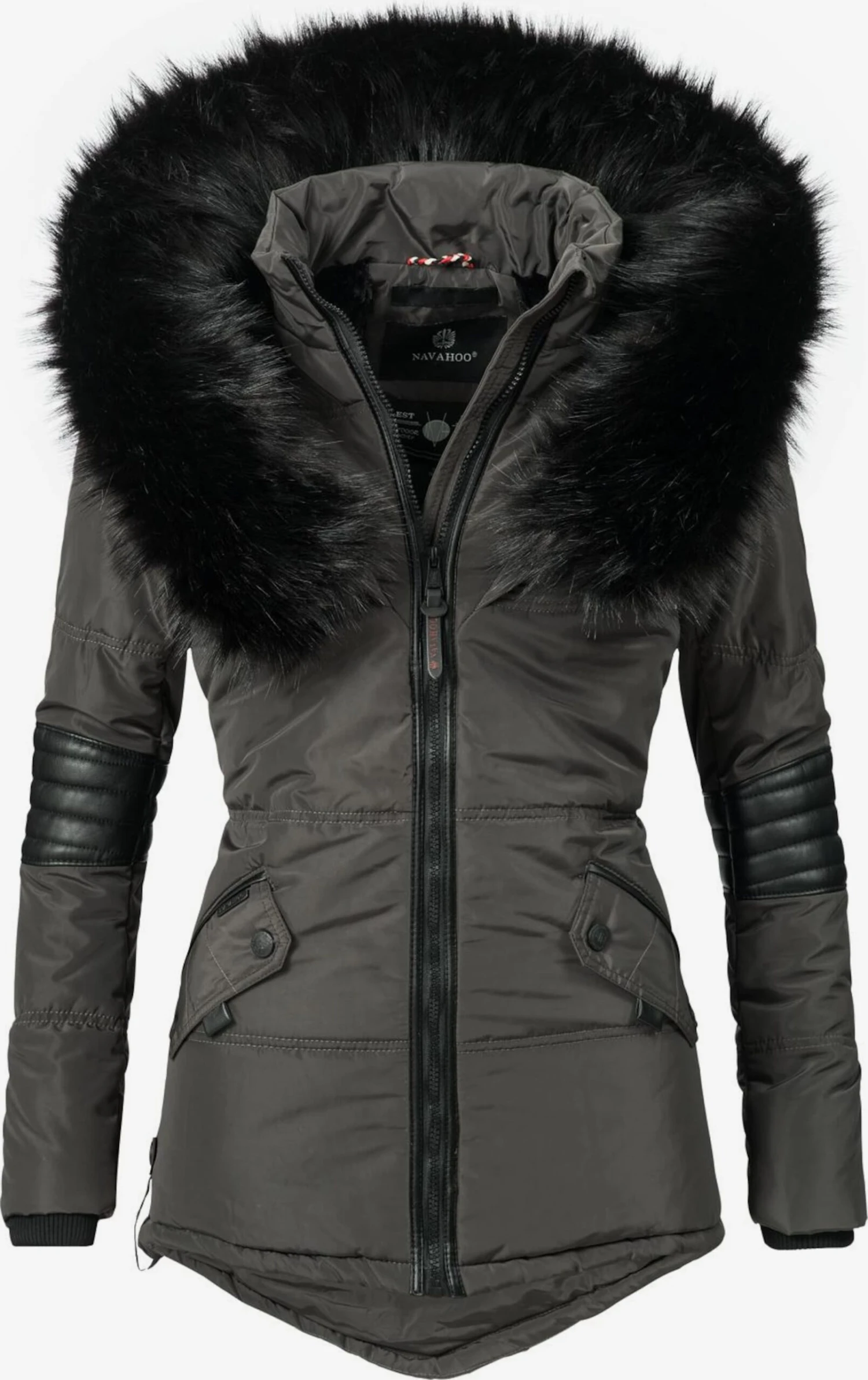 Navahoo Winterjassen Winterjas Nirvana Dames Donkergrijs 3 Navahoo Winterjassen Winterjas Nirvana Dames Donkergrijs