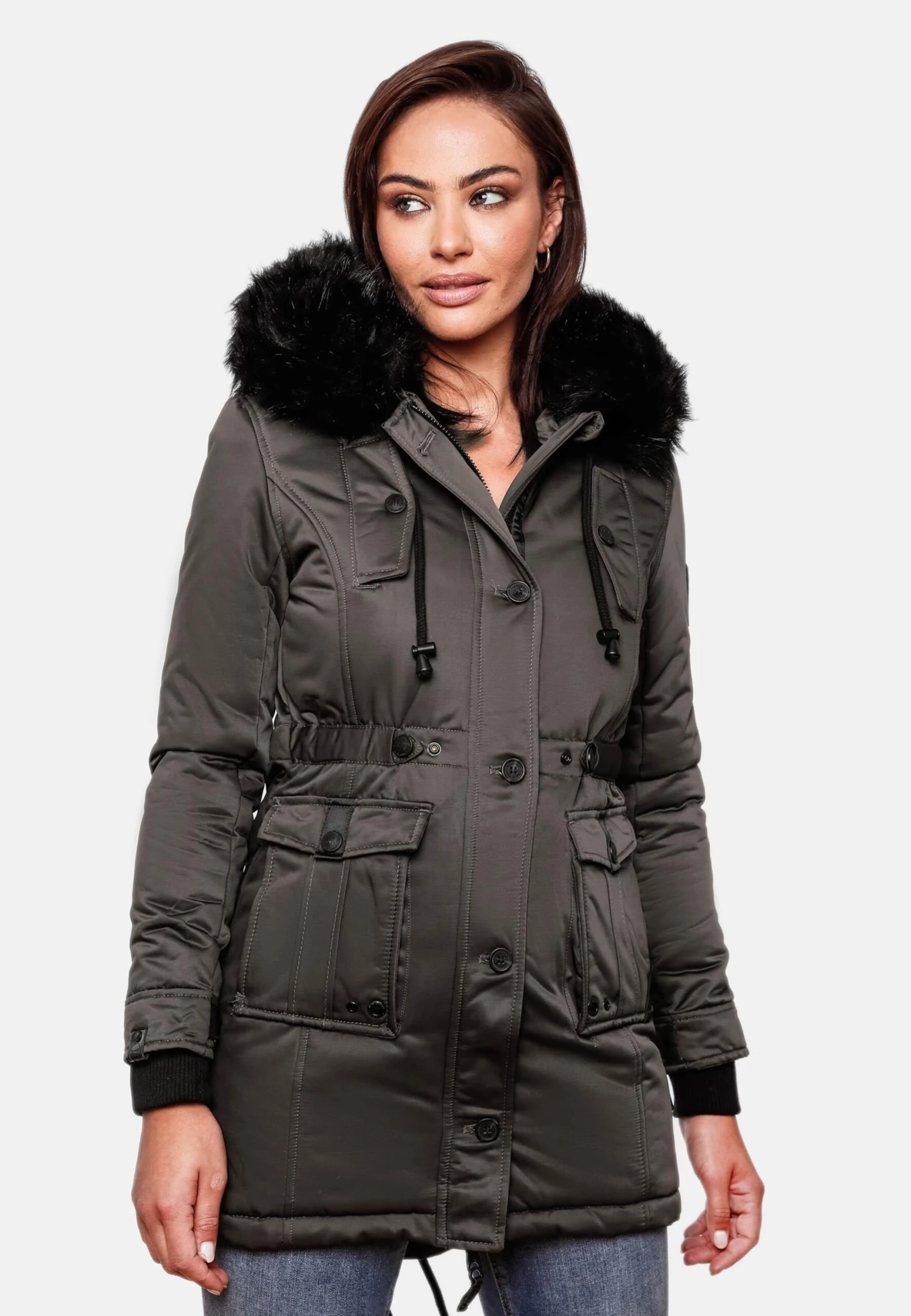 Navahoo Parkas Winterparka Dames Grijs 8 Navahoo Parkas Winterparka Dames Grijs - Afbeelding 6