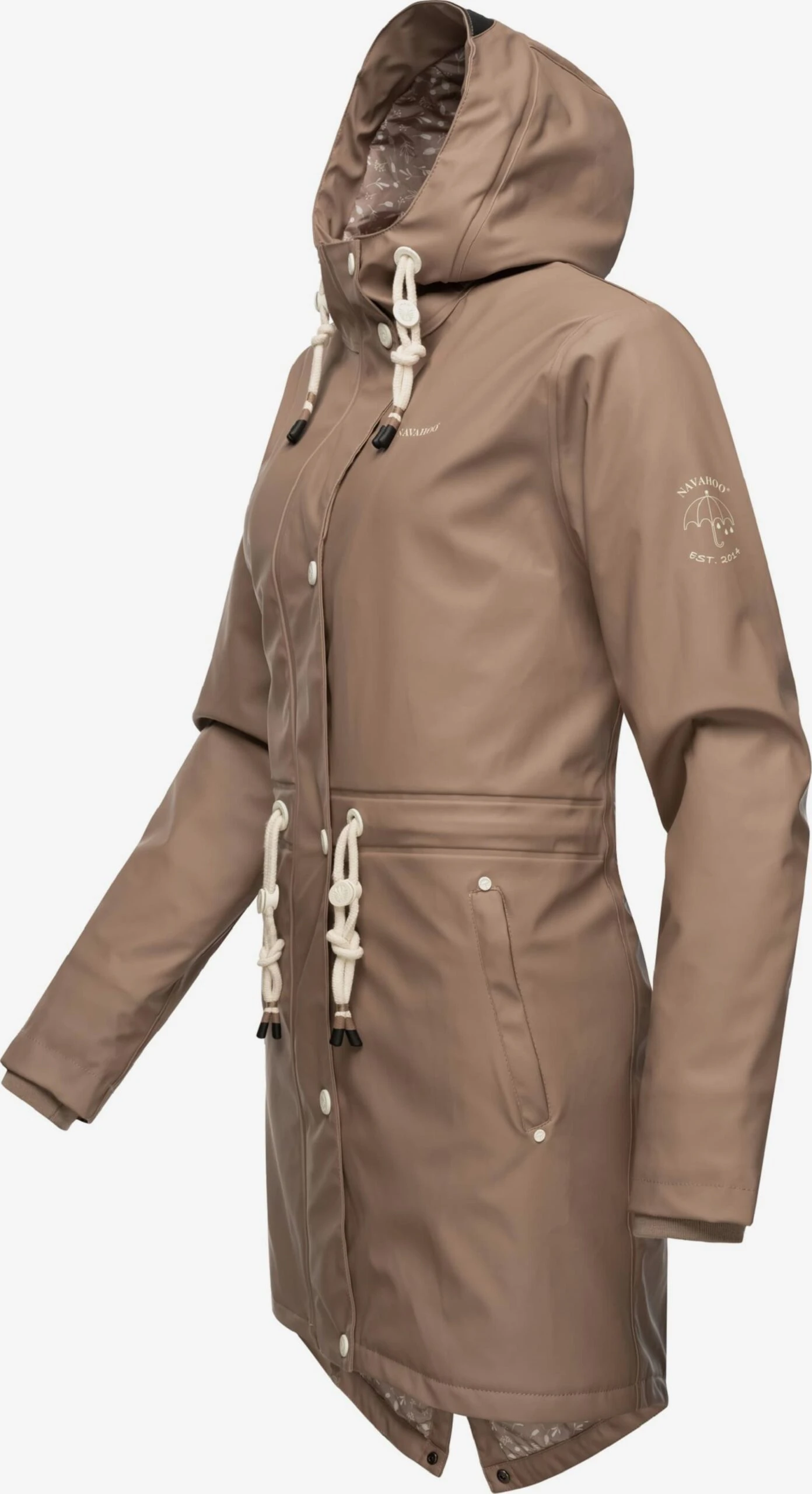 Navahoo Outdoor Jassen Functionele Jas Flower Of Ocean Dames Beige 4 Navahoo Outdoor Jassen Functionele Jas Flower Of Ocean Dames Beige - Afbeelding 2