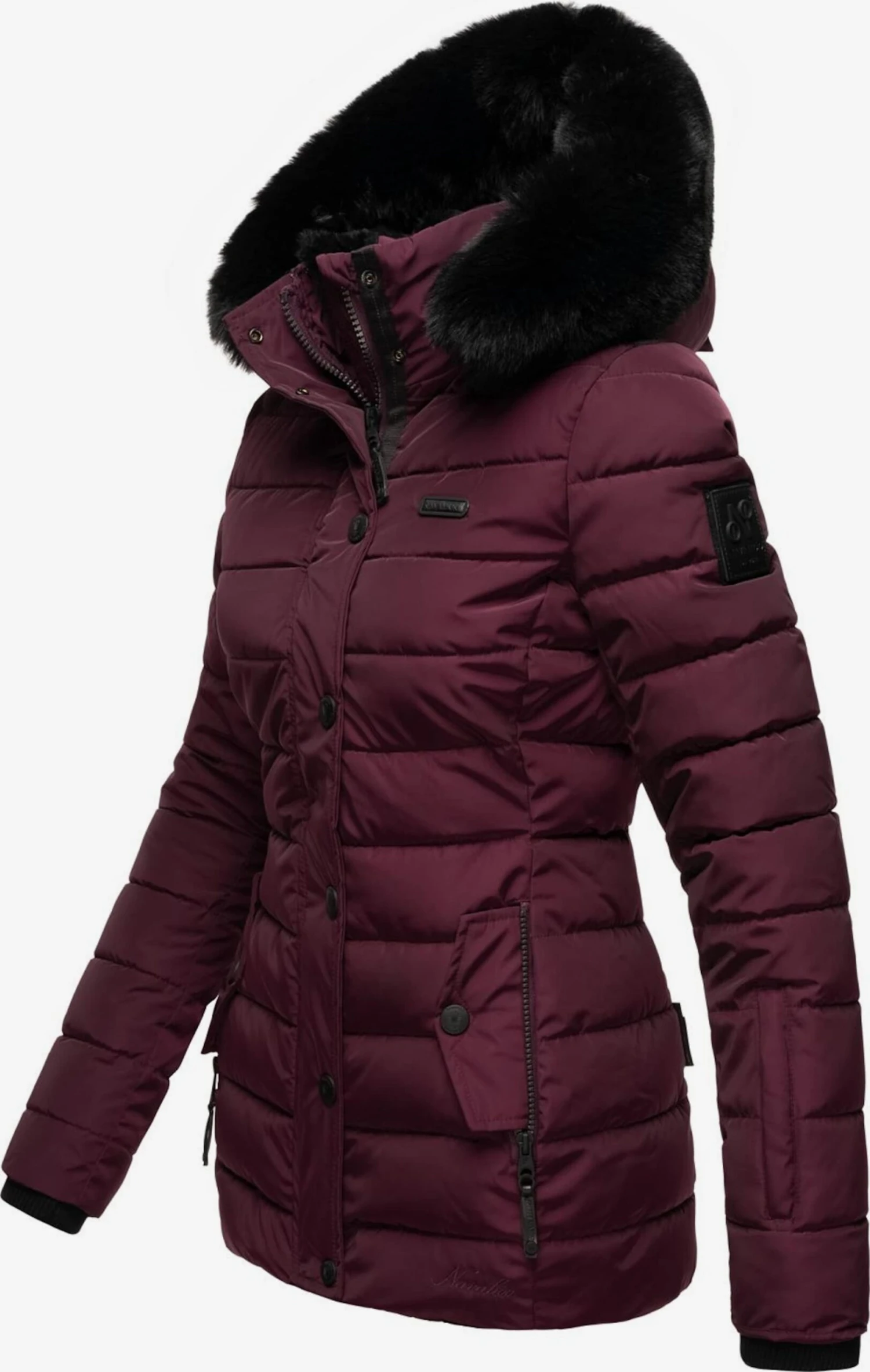 Navahoo Winterjassen Winterjas Milianaa Dames Aubergine 7 Navahoo Winterjassen Winterjas Milianaa Dames Aubergine - Afbeelding 5