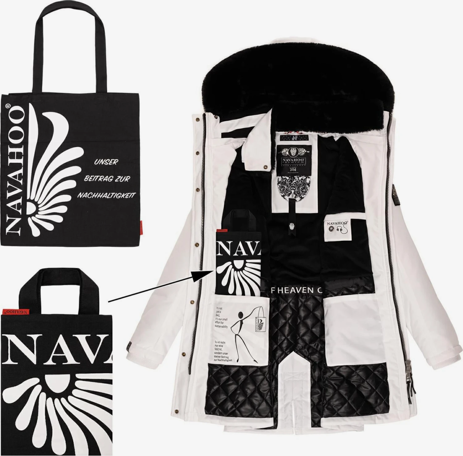 Navahoo Outdoor Jassen Functionele Jas Tiniis Dames Wit 8 Navahoo Outdoor Jassen Functionele Jas Tiniis Dames Wit - Afbeelding 6