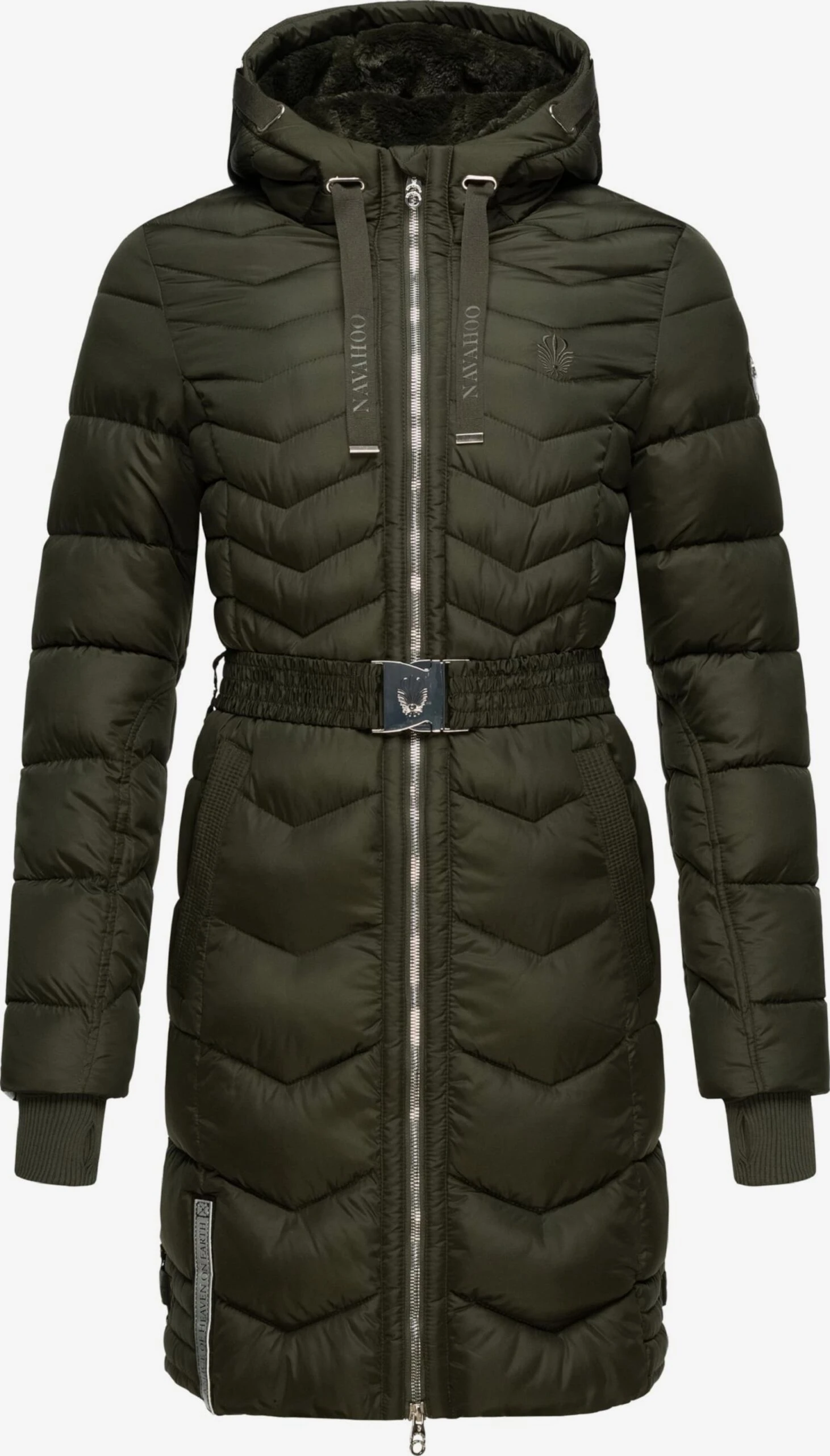 Navahoo Wintermantels Wintermantel Alpenveilchen Dames Olijfgroen 3 Navahoo Wintermantels Wintermantel Alpenveilchen Dames Olijfgroen