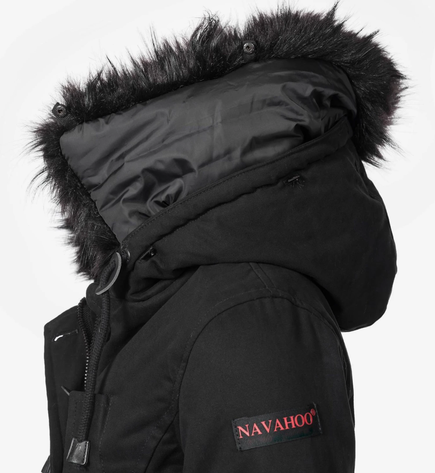 Navahoo Parkas Winterparka Luluna Dames Zwart 6 Navahoo Parkas Winterparka Luluna Dames Zwart - Afbeelding 4