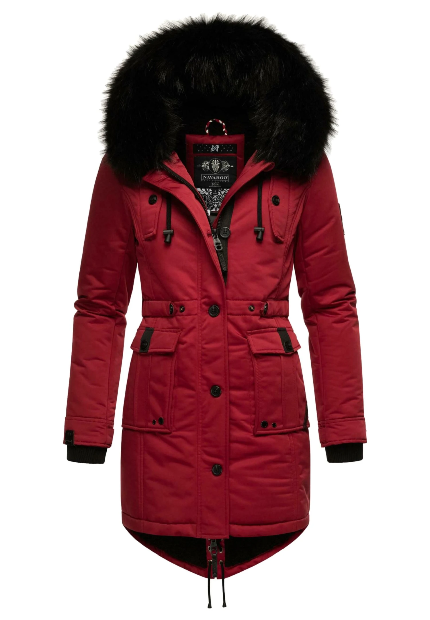 Navahoo Luluna - Winterjas - Blood Red 3 Navahoo Luluna - Winterjas - Blood Red