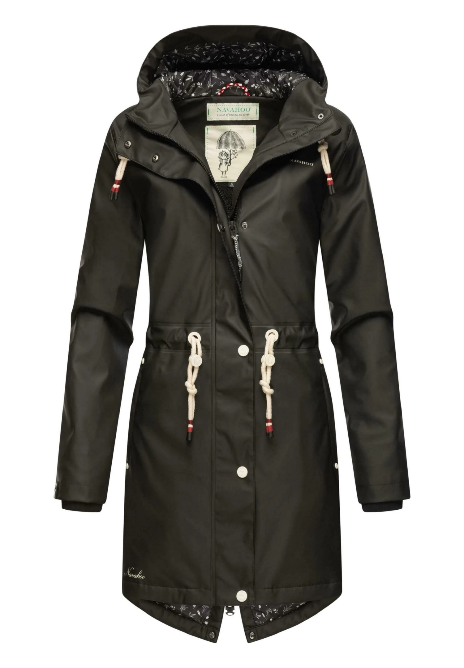 Navahoo Flower Of Ocean - Parka - Black 7 Navahoo Flower Of Ocean - Parka - Black - Afbeelding 5