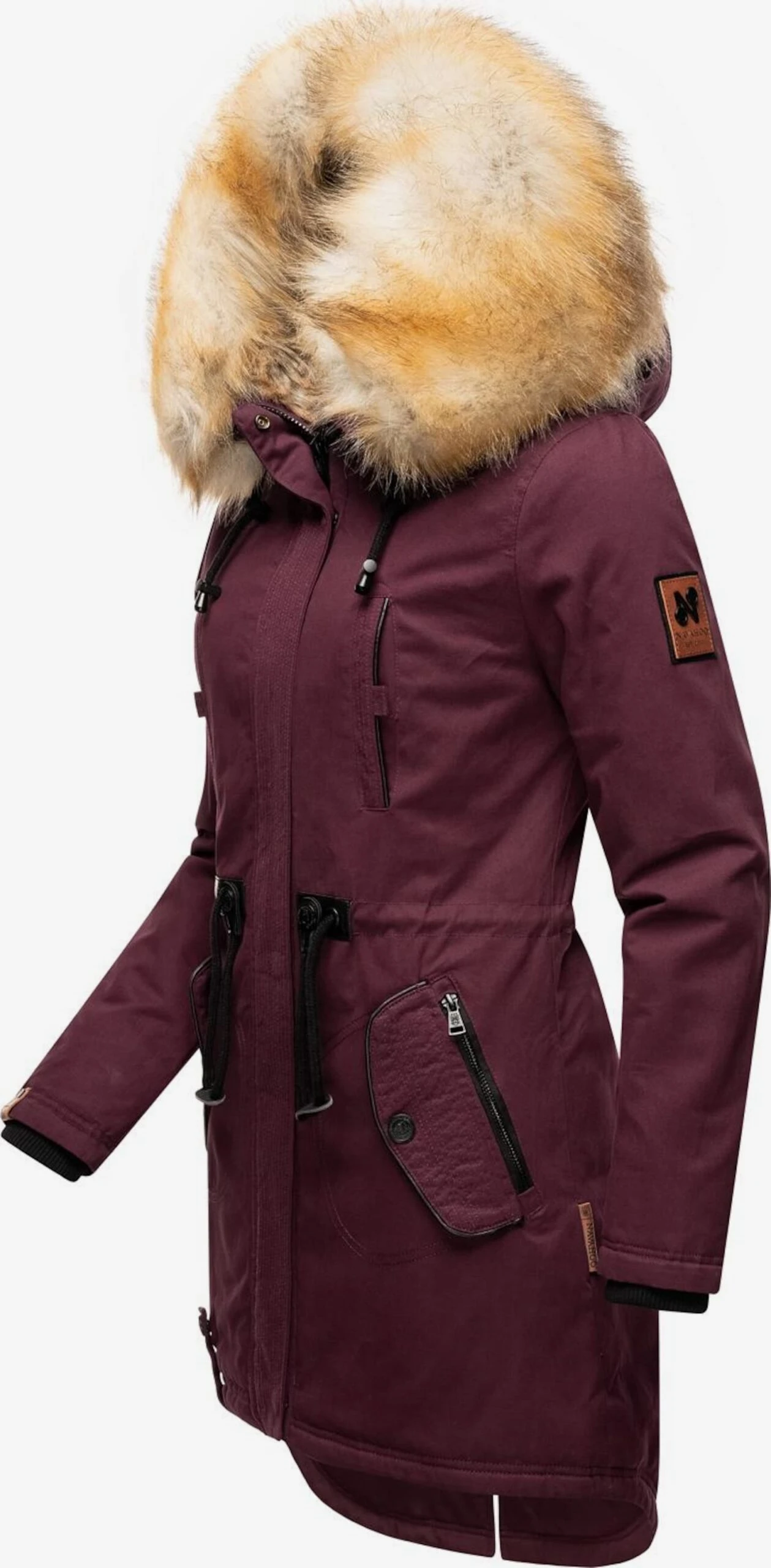 Navahoo Parkas Winterparka Bombii Dames Bordeaux 4 Navahoo Parkas Winterparka Bombii Dames Bordeaux - Afbeelding 2