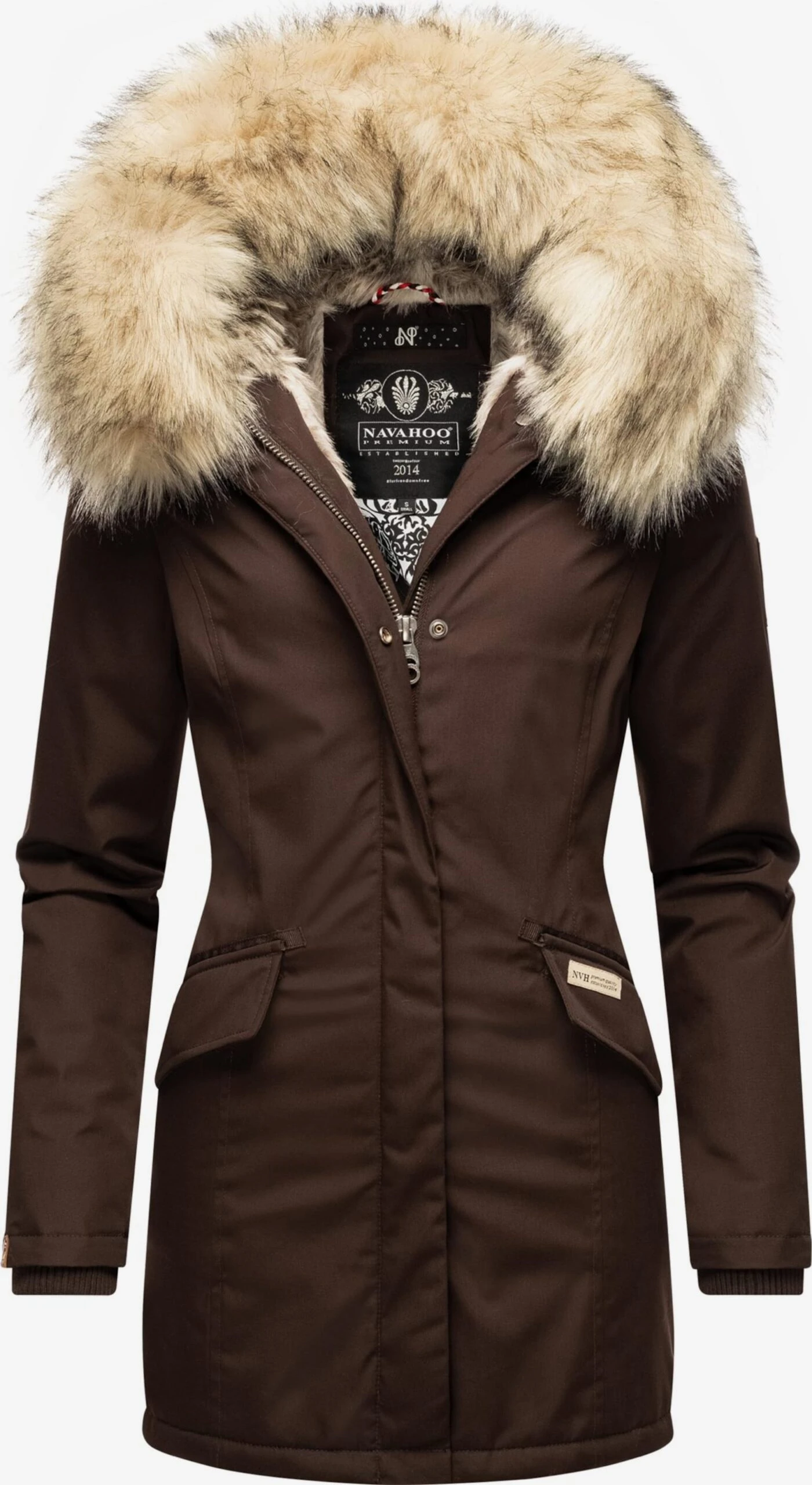 Navahoo Parkas Winterparka Cristal Dames Bruin 3 Navahoo Parkas Winterparka Cristal Dames Bruin