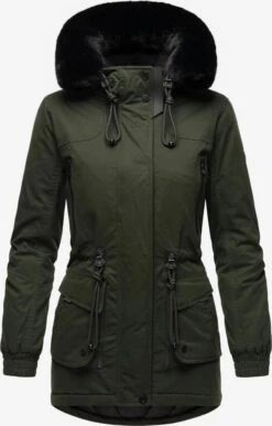Navahoo Parkas Winterparka Dames Olijfgroen -Navahoo c79929c2c52749b2a5eefef8de90b9fa