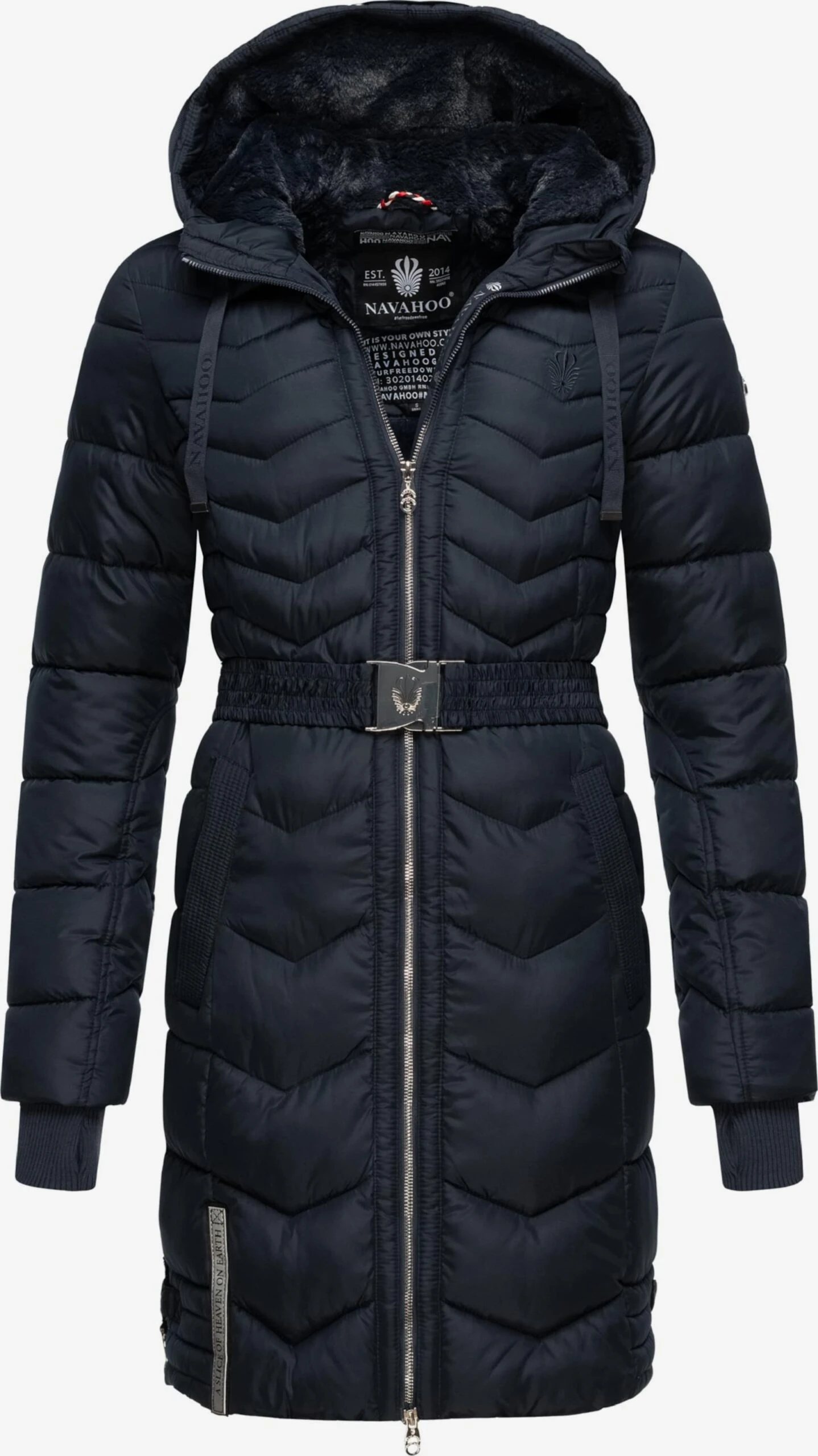 Navahoo Wintermantels Wintermantel Alpenveilchen Dames Navy 6 Navahoo Wintermantels Wintermantel Alpenveilchen Dames Navy - Afbeelding 4