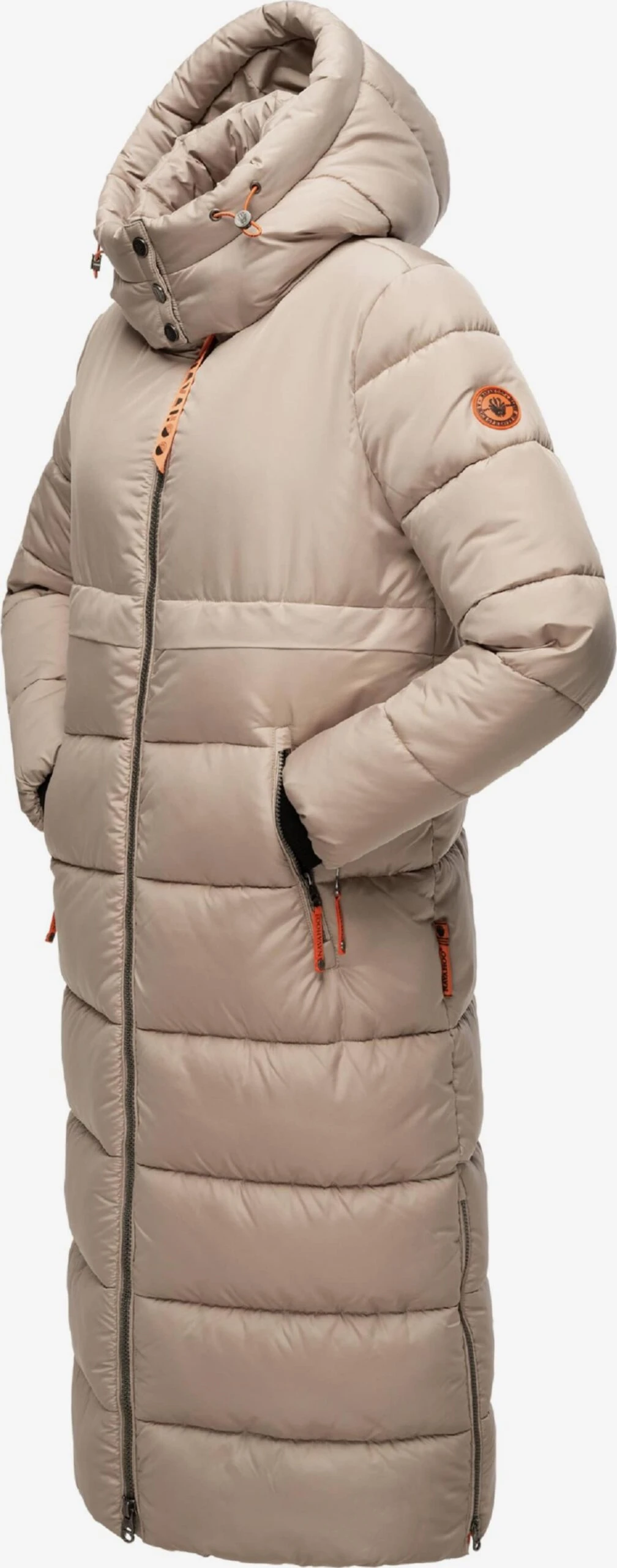 Navahoo Wintermantels Wintermantel Dames Taupe 4 Navahoo Wintermantels Wintermantel Dames Taupe - Afbeelding 2