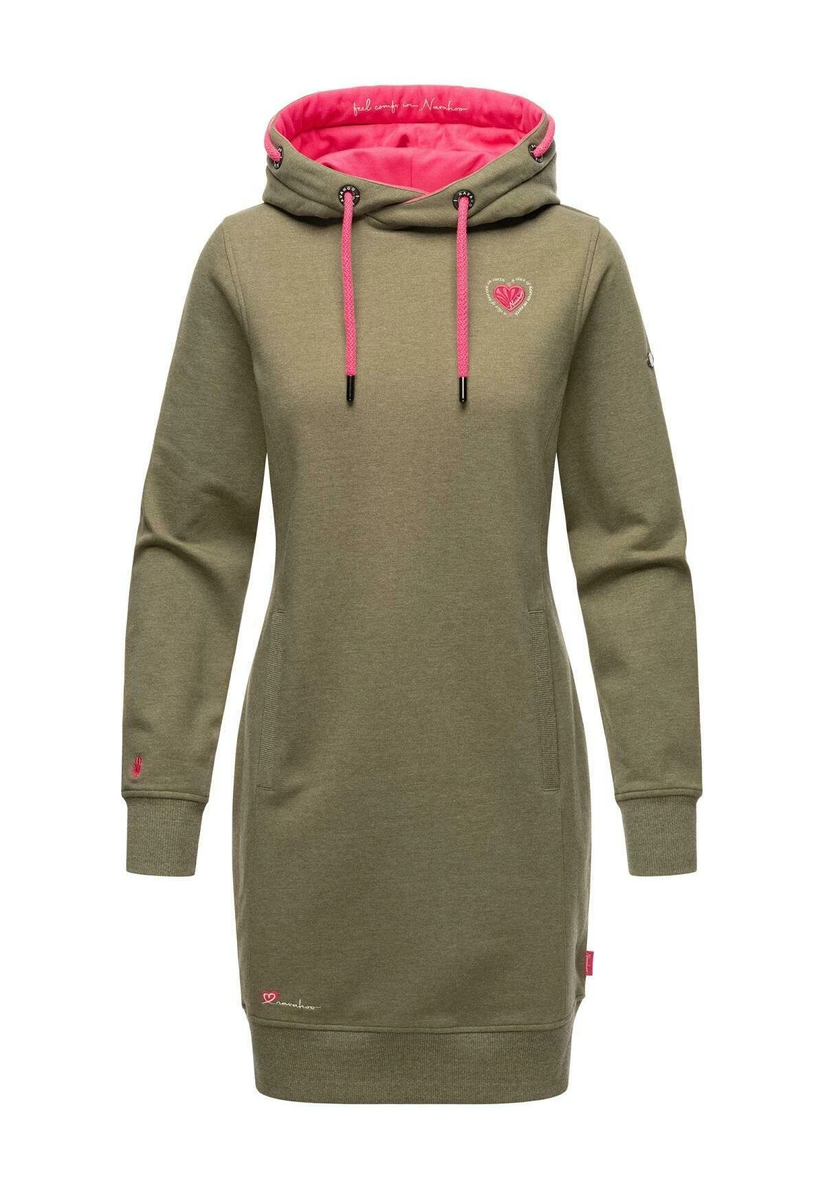 Navahoo Jurk - Dusty Olive Melange 6 Navahoo Jurk - Dusty Olive Melange - Afbeelding 4