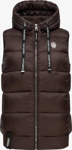 Navahoo Bodywarmers Bodywarmer Kassidy Dames Chocoladebruin -Navahoo cc0255d5c972faa8fcae2dc4008475a5