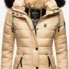 Navahoo Winterjassen Winterjas Zuckerbiene Dames Beige -Navahoo ce7199f093b80cbf5d5fd6fbaac08e86