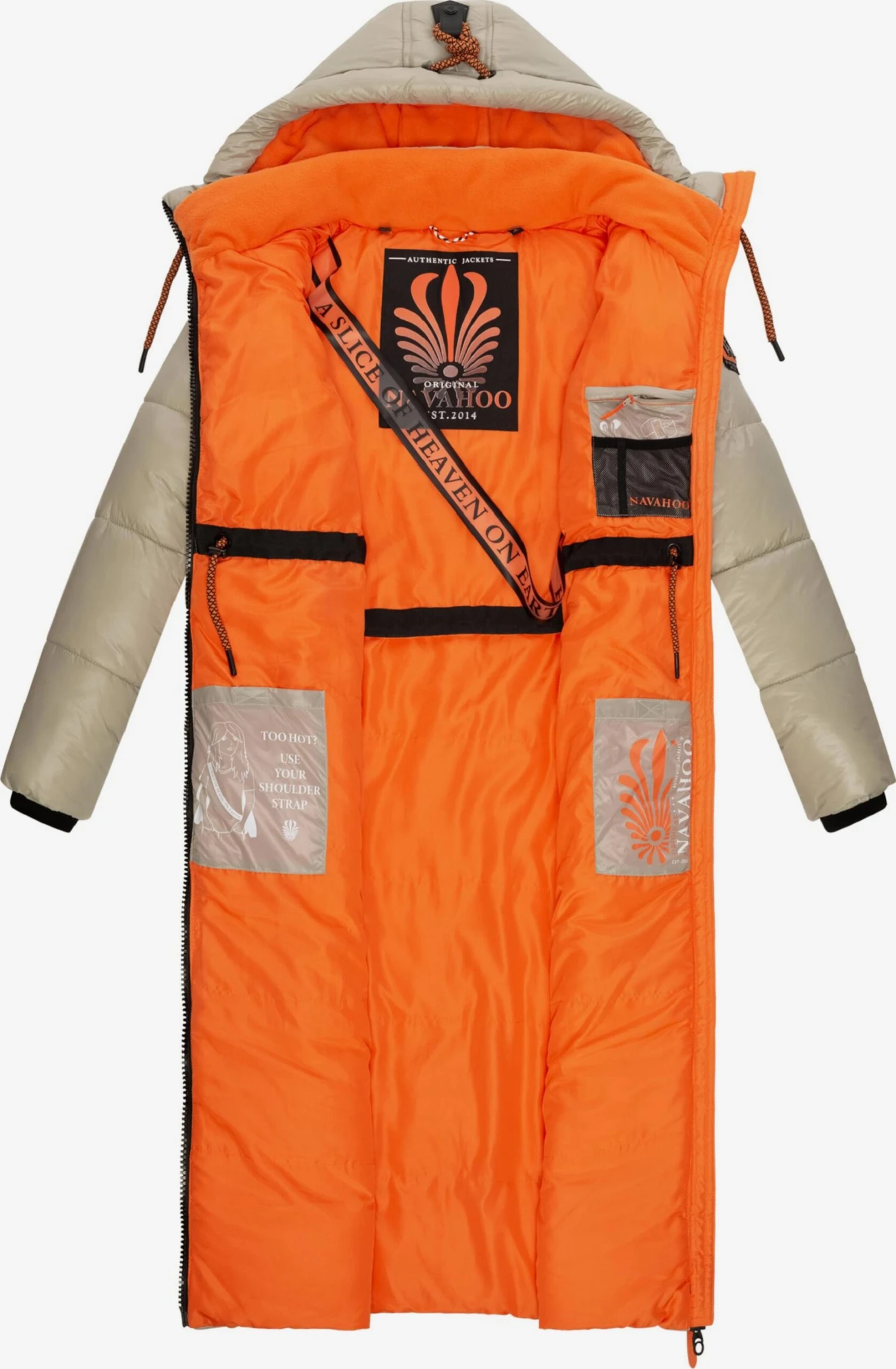 Navahoo Wintermantels Wintermantel Schmuseengel Dames Taupe 6 Navahoo Wintermantels Wintermantel Schmuseengel Dames Taupe - Afbeelding 4