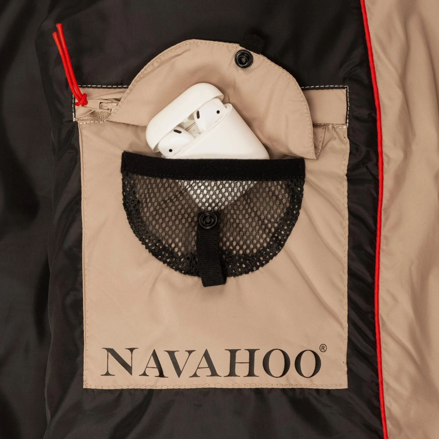 Navahoo Regenmantels Functionele Mantel Isalie Dames Lichtbruin 7 Navahoo Regenmantels Functionele Mantel Isalie Dames Lichtbruin - Afbeelding 5