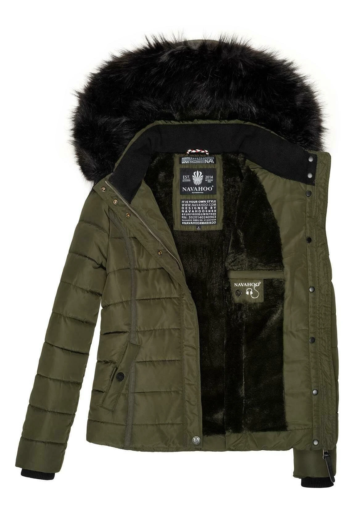 Navahoo Miamor - Winterjas - Olive 11 Navahoo Miamor - Winterjas - Olive - Afbeelding 9