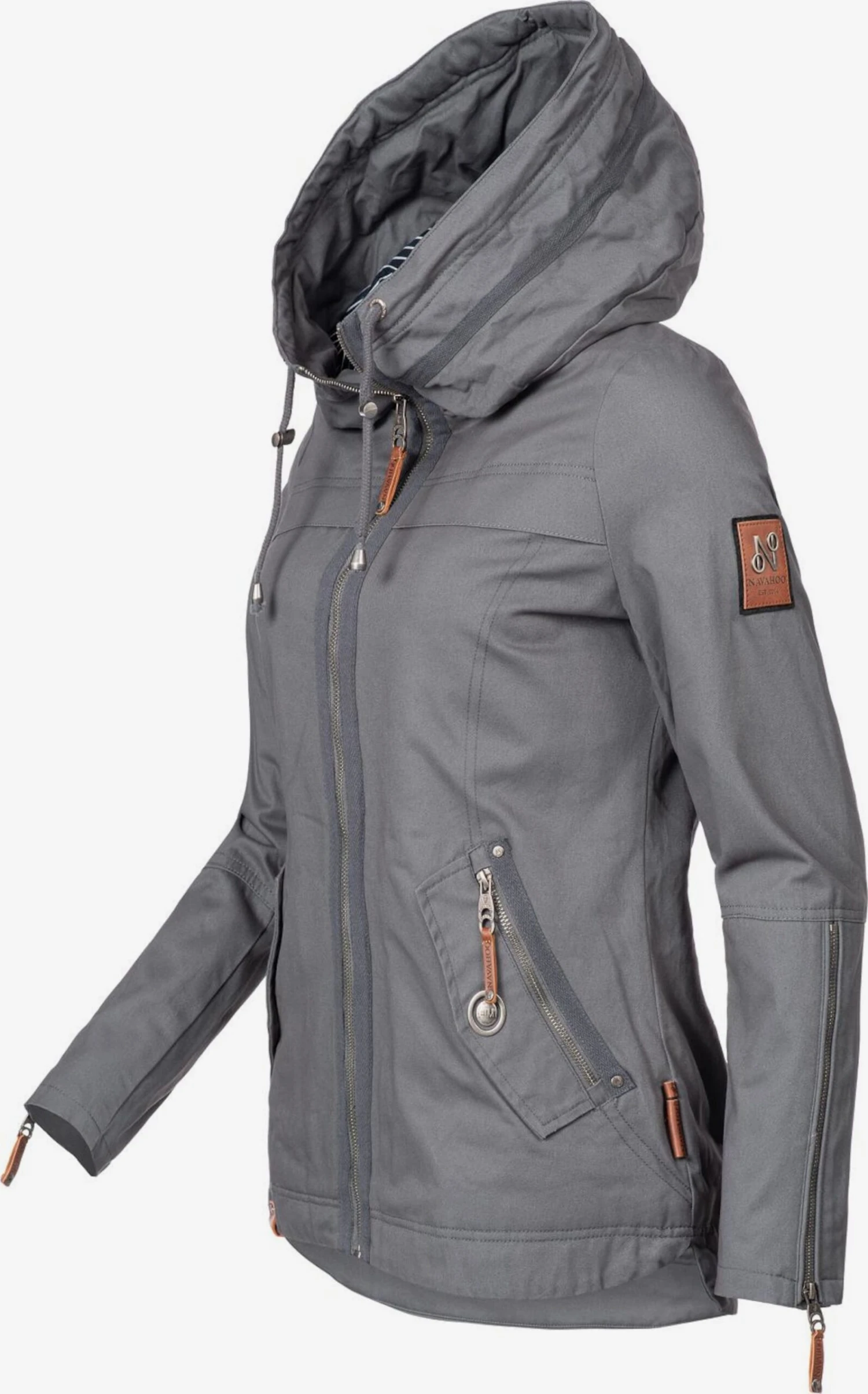 Navahoo Tussenjassen Tussenjas Wekoo Dames Donkergrijs 5 Navahoo Tussenjassen Tussenjas Wekoo Dames Donkergrijs - Afbeelding 3