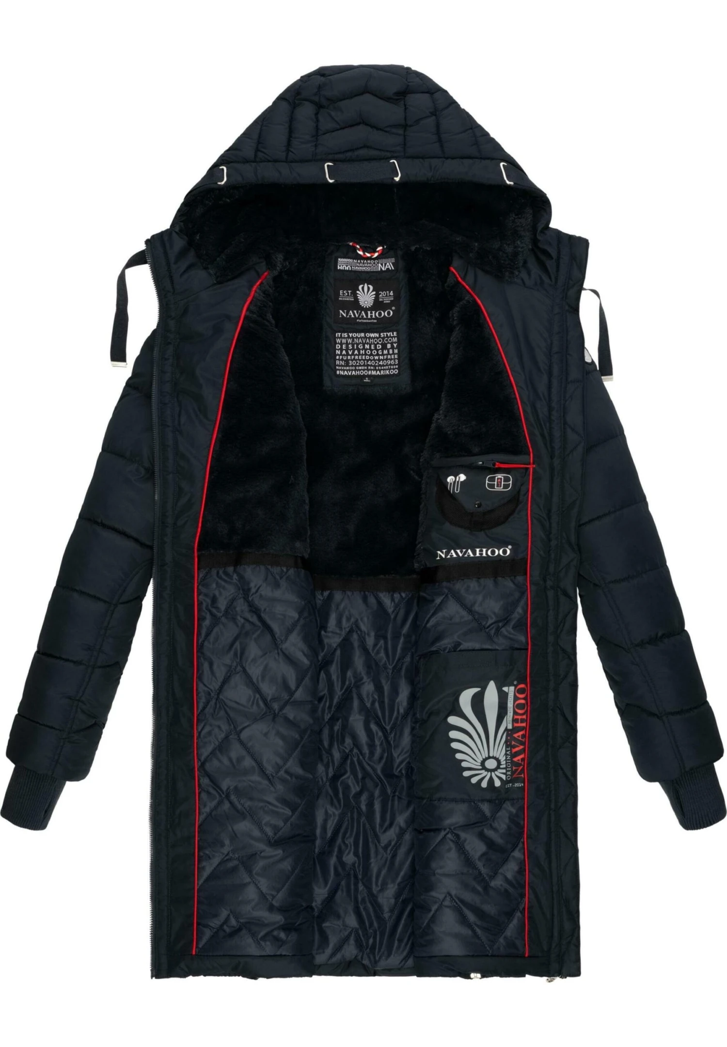 Navahoo Winterjas - Dark Blue 7 Navahoo Winterjas - Dark Blue - Afbeelding 5