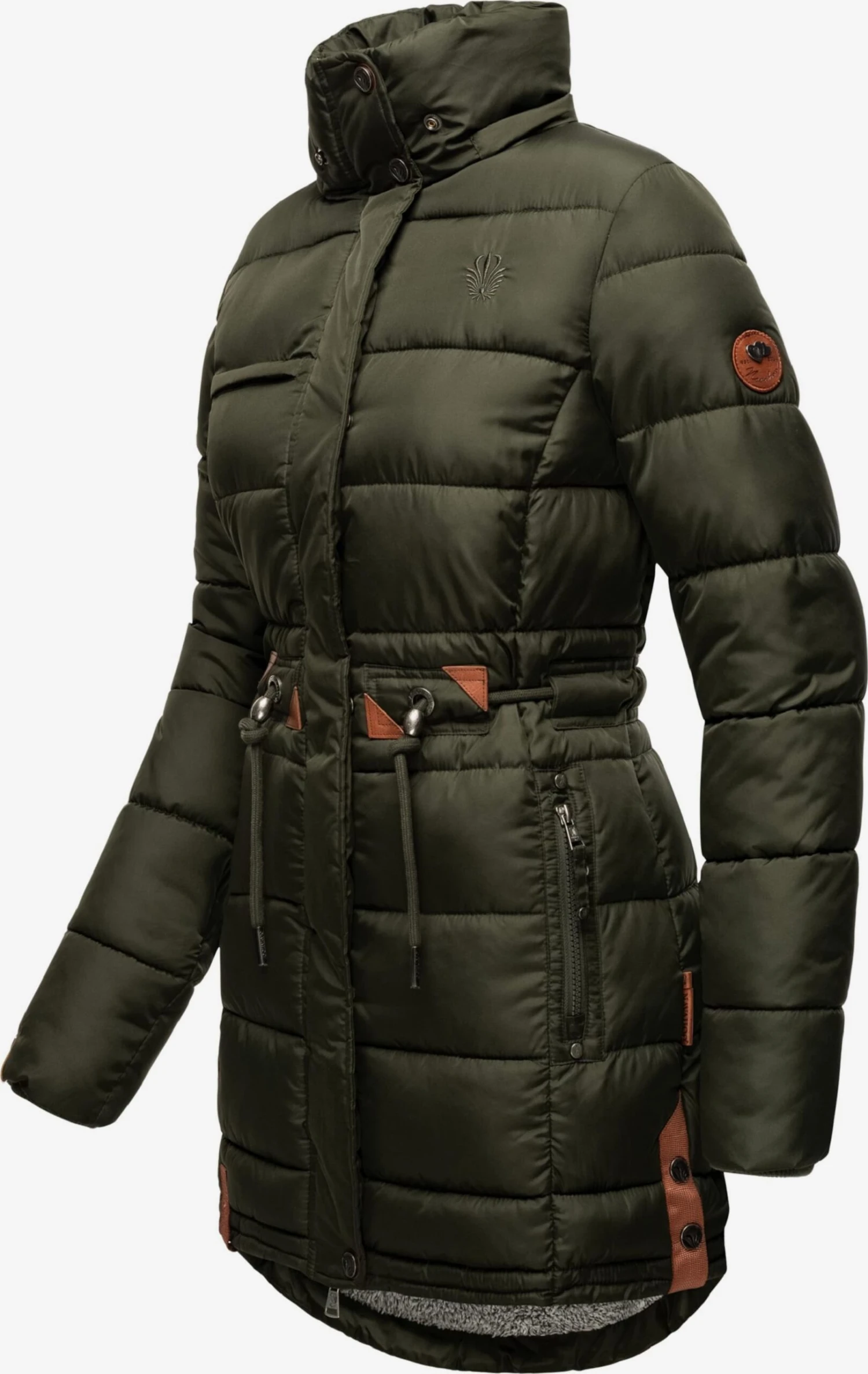 Navahoo Wintermantels Wintermantel Daliee Dames Donkergroen 6 Navahoo Wintermantels Wintermantel Daliee Dames Donkergroen - Afbeelding 4