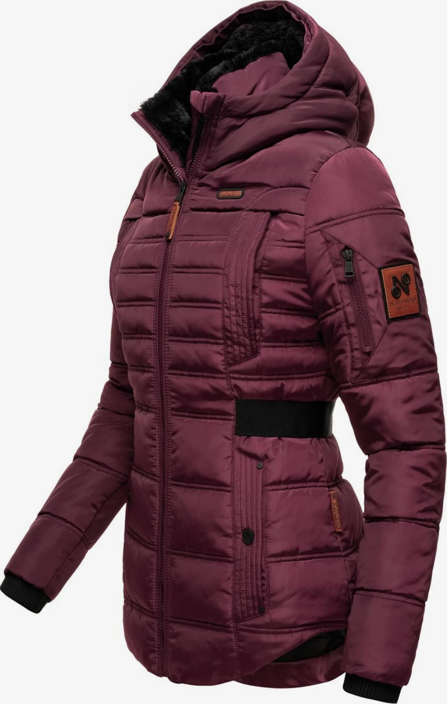 Navahoo Winterjassen Winterjas Melikaa Dames Bordeaux 4 Navahoo Winterjassen Winterjas Melikaa Dames Bordeaux - Afbeelding 2