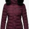 Navahoo Winterjassen Winterjas Milianaa Dames Aubergine -Navahoo dc31d175b20f874bf786be444de23170