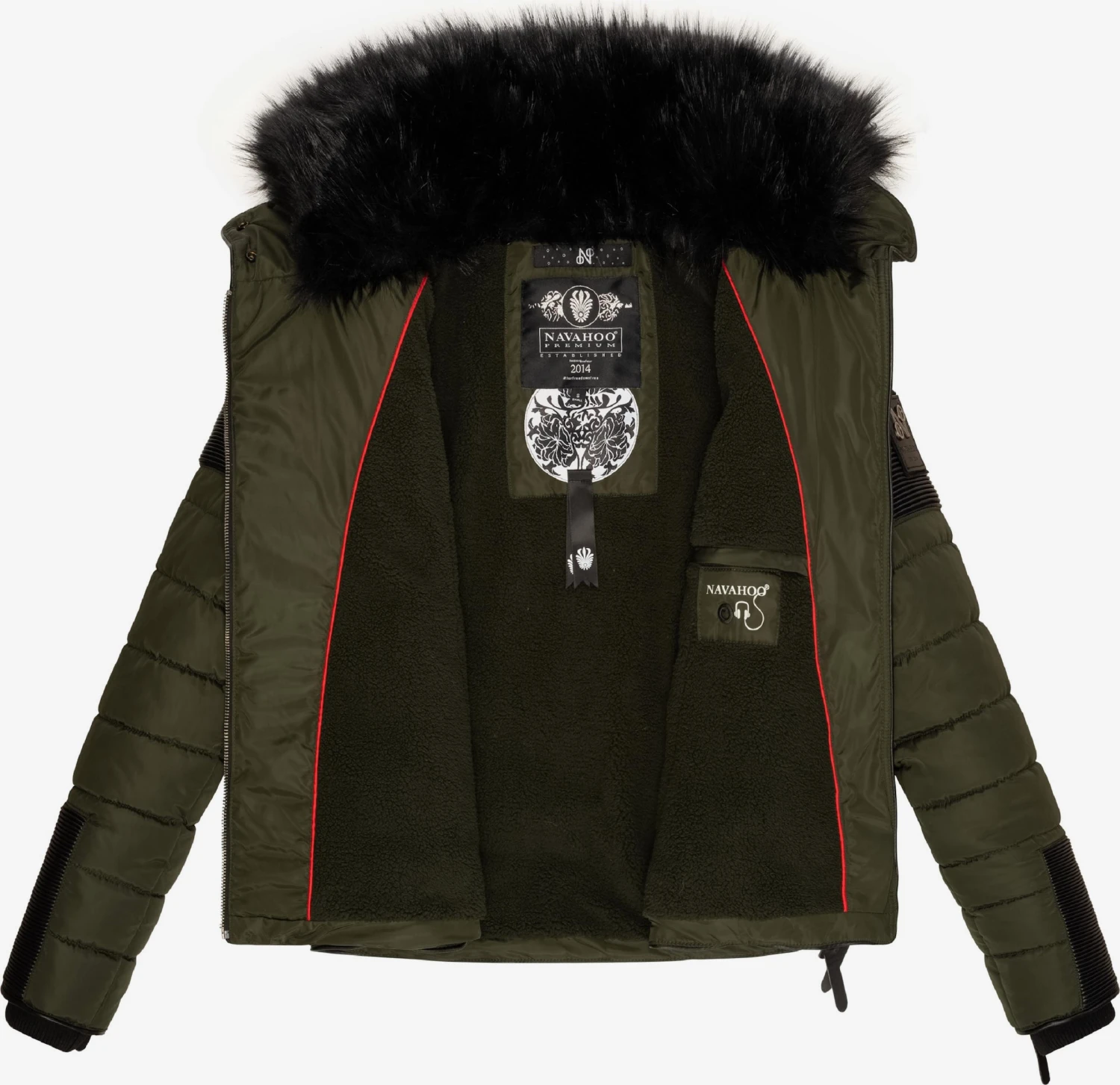 Navahoo Winterjassen Winterjas Yuki2 Dames Olijfgroen 6 Navahoo Winterjassen Winterjas Yuki2 Dames Olijfgroen - Afbeelding 4