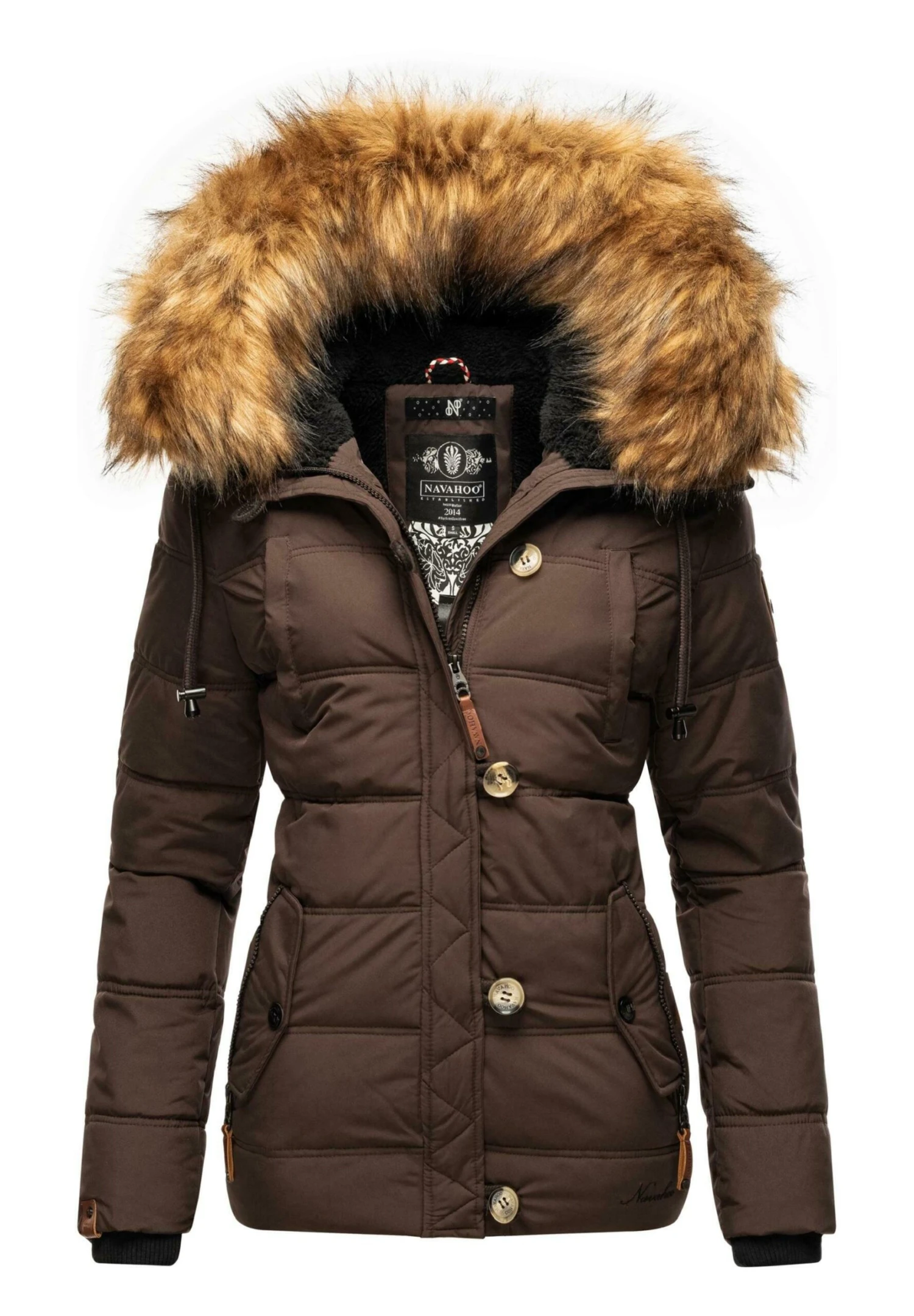 Navahoo Zoja - Winterjas - Dark Choco 7 Navahoo Zoja - Winterjas - Dark Choco - Afbeelding 5