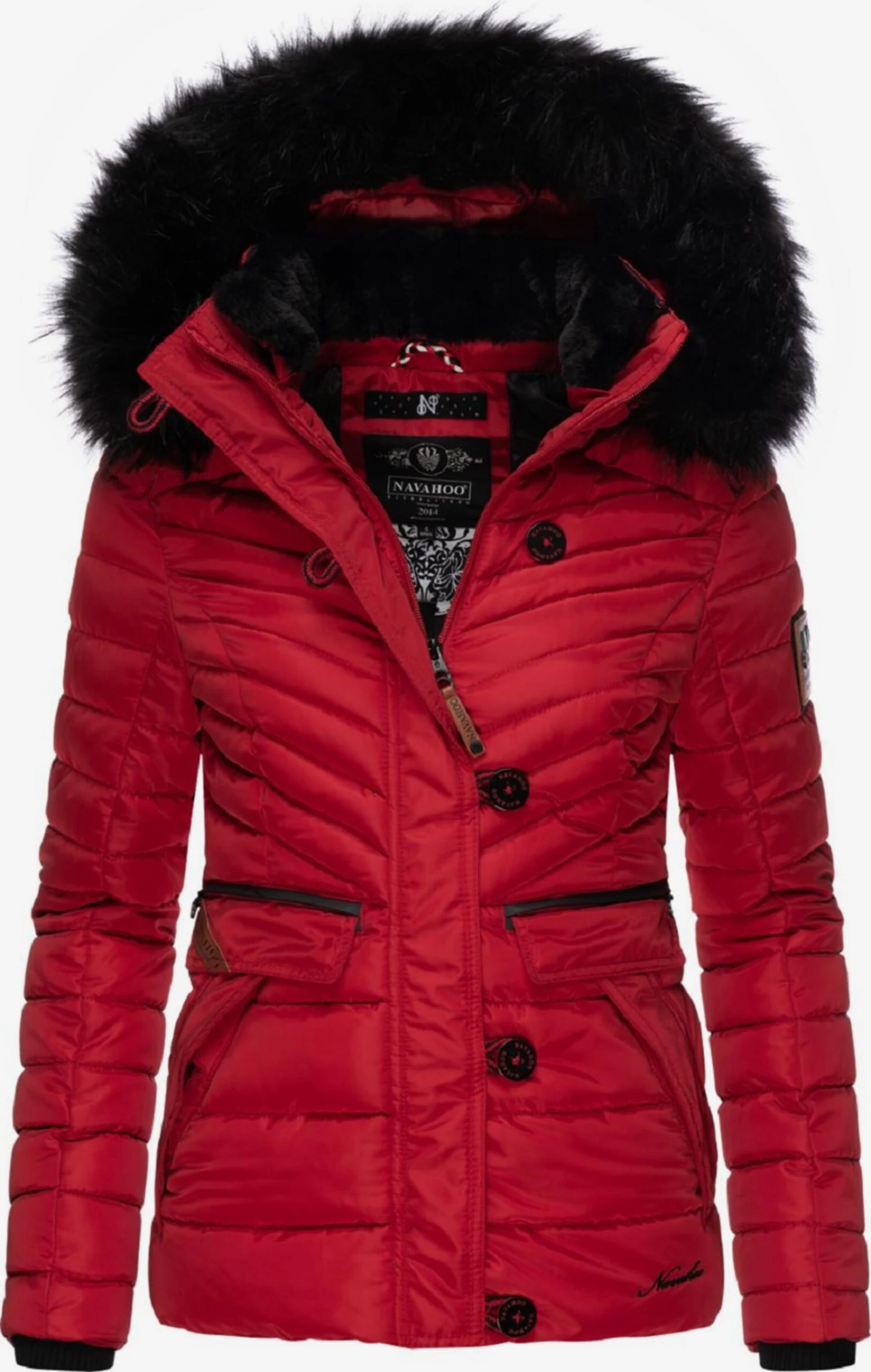 Navahoo Winterjassen Winterjas Wisteriaa Dames Vuurrood 3 Navahoo Winterjassen Winterjas Wisteriaa Dames Vuurrood