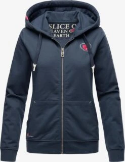 Navahoo Sweatvesten Sweatvest Cremetörtchen Dames Duifblauw