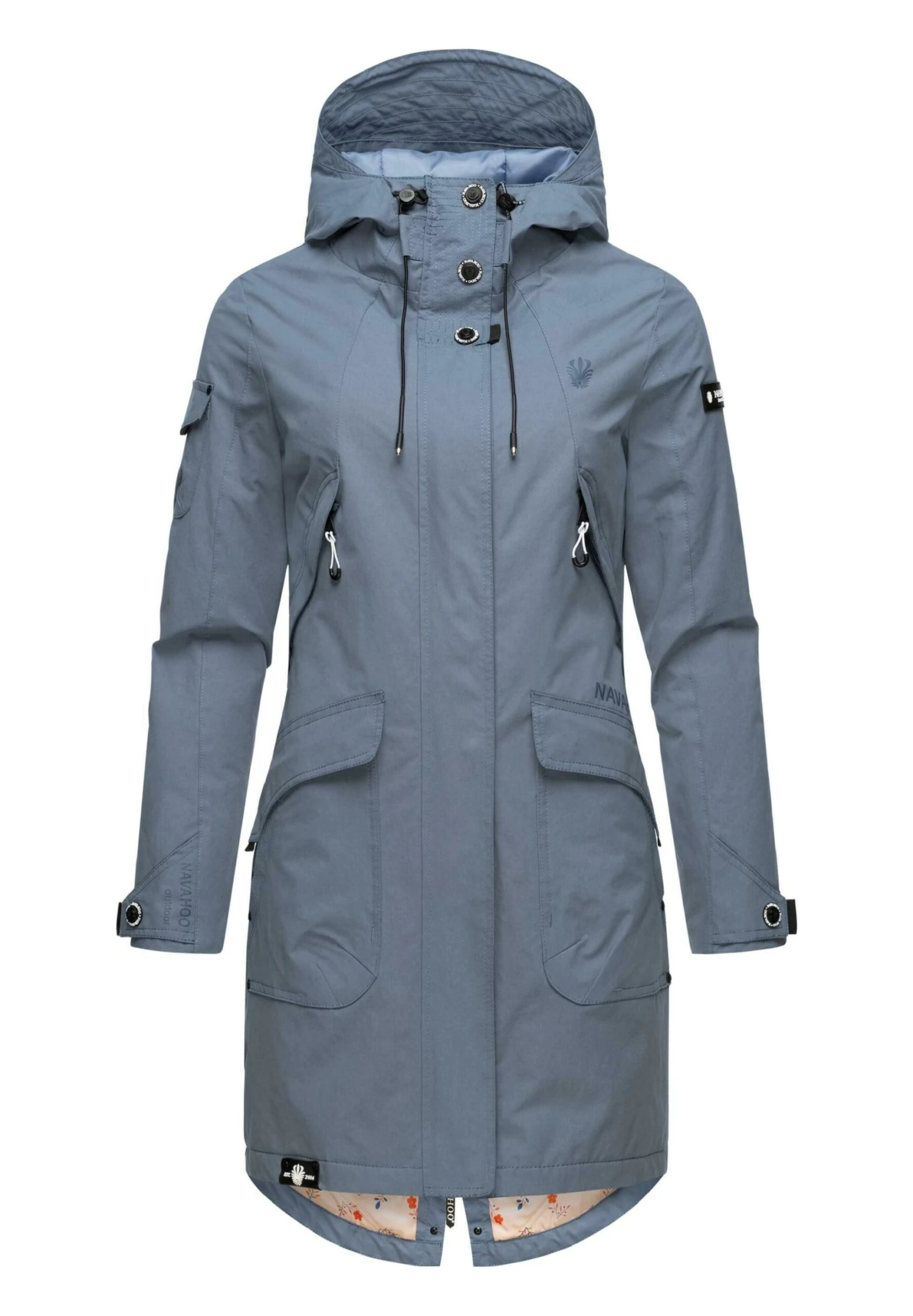 Navahoo Winterjas - Blue Melange 3 Navahoo Winterjas - Blue Melange