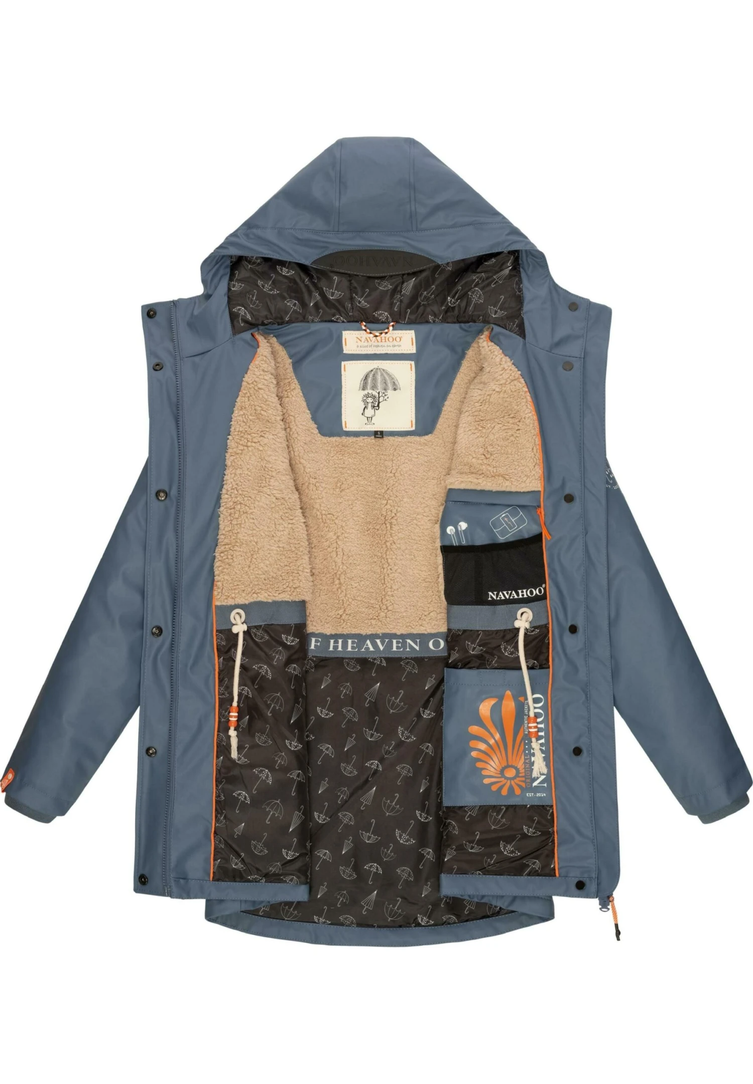 Navahoo Rainy Forest - Regenjas - Dusty Blue 6 Navahoo Rainy Forest - Regenjas - Dusty Blue - Afbeelding 4