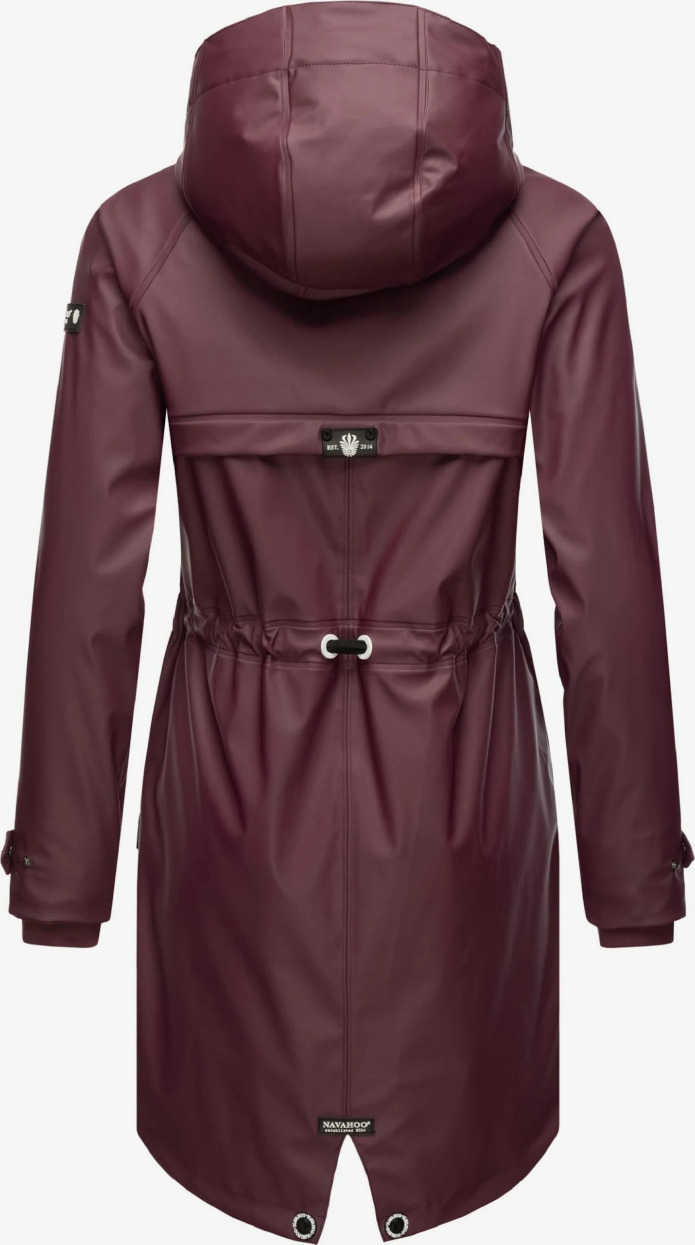 Navahoo Regenmantels Functionele Mantel Rainy Flower Dames Bourgogne 5 Navahoo Regenmantels Functionele Mantel Rainy Flower Dames Bourgogne - Afbeelding 3