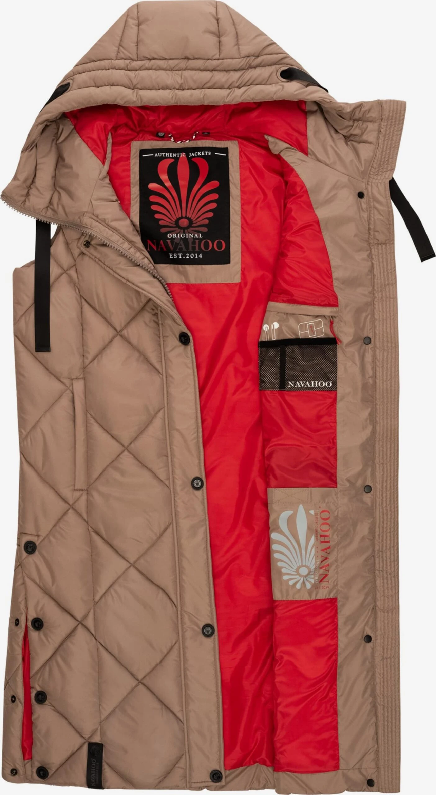 Navahoo Bodywarmers Bodywarmer Schnuckel Dames Lichtbruin 7 Navahoo Bodywarmers Bodywarmer Schnuckel Dames Lichtbruin - Afbeelding 5