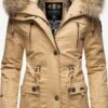 Navahoo Parkas Winterparka Honigfee Dames Lichtbeige -Navahoo eb8918e7be1361517596267383001013