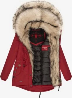Navahoo Parkas Winterparka Sweety Dames Rood -Navahoo ed0843e566d8f16ae810b711ac8c6eb1