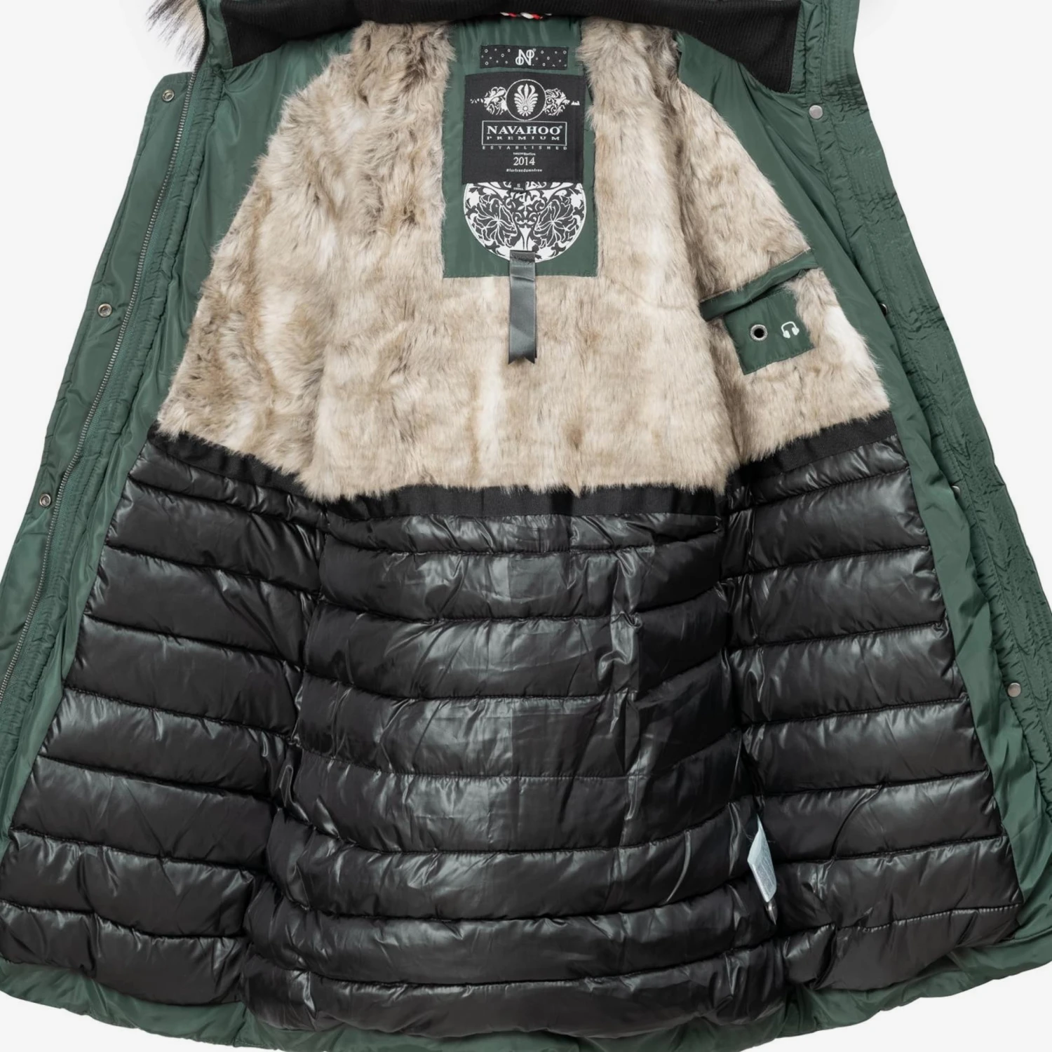 Navahoo Wintermantels Wintermantel Paula Dames Smaragd 7 Navahoo Wintermantels Wintermantel Paula Dames Smaragd - Afbeelding 5