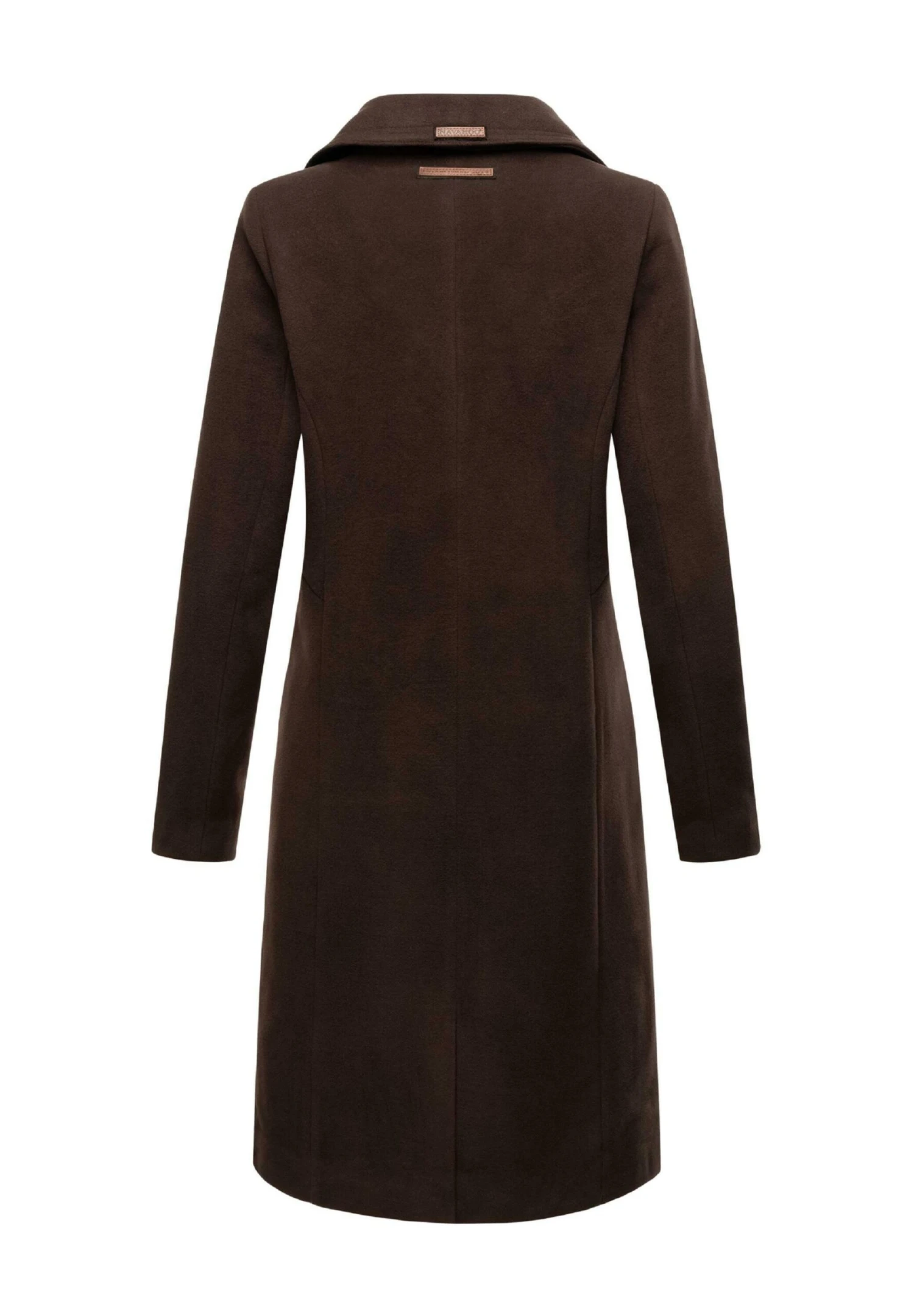 Navahoo Wooly - Halflange Jas - Dark Choco 4 Navahoo Wooly - Halflange Jas - Dark Choco - Afbeelding 2