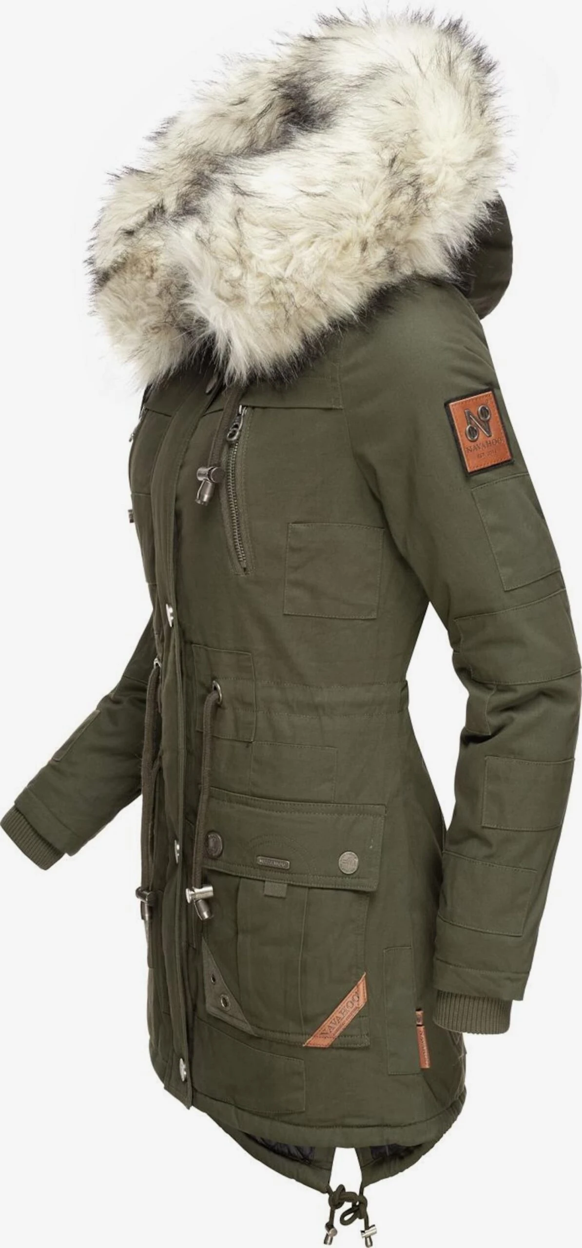 Navahoo Parkas Winterparka Honigfee Dames Kaki 4 Navahoo Parkas Winterparka Honigfee Dames Kaki - Afbeelding 2