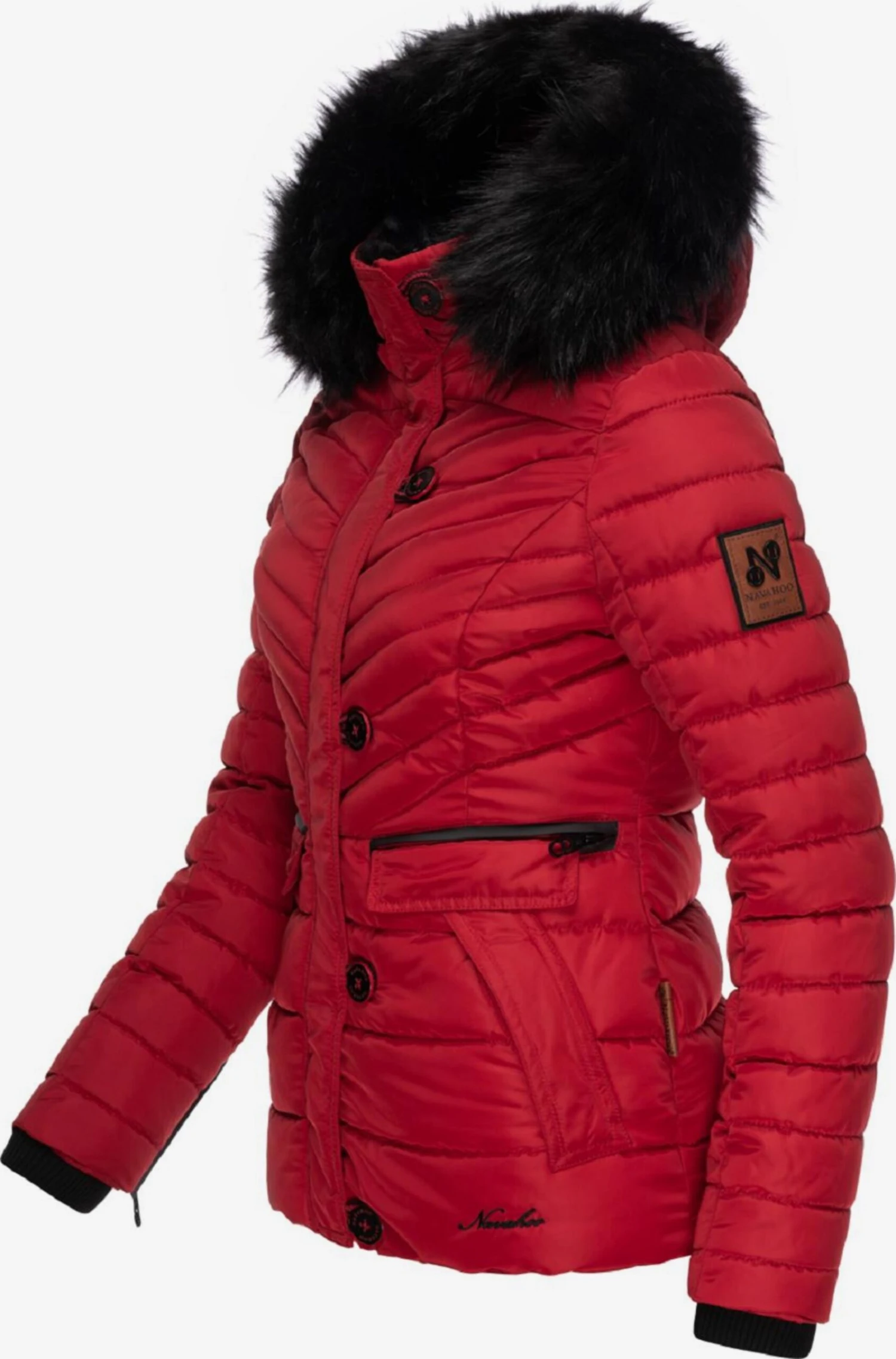 Navahoo Winterjassen Winterjas Wisteriaa Dames Vuurrood 4 Navahoo Winterjassen Winterjas Wisteriaa Dames Vuurrood - Afbeelding 2