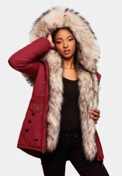 Navahoo Parkas Winterparka Sweety Dames Rood -Navahoo f3068bd37425ce1f792e1615e8eeaa92