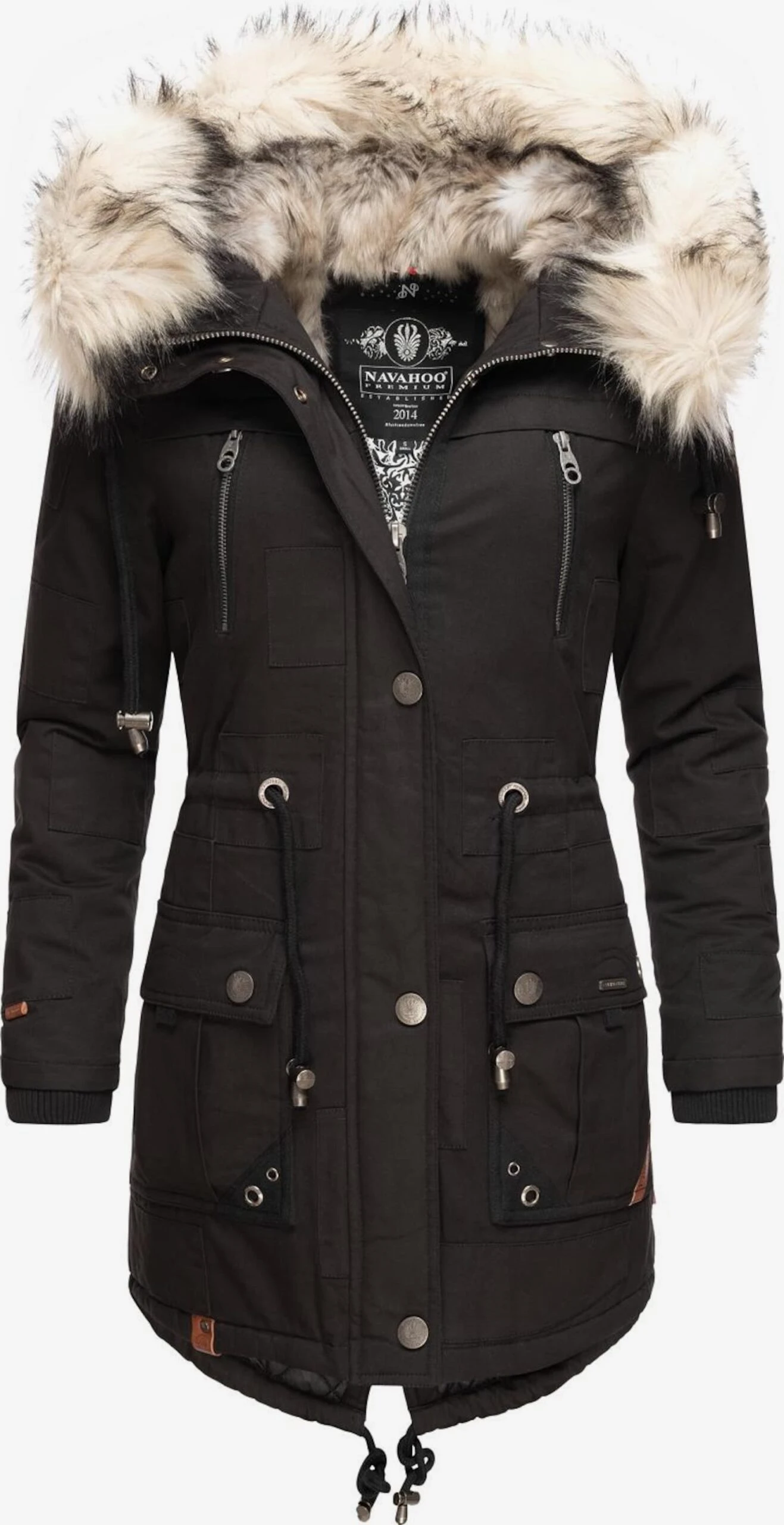 Navahoo Parkas Winterparka Honigfee Dames Zwart 3 Navahoo Parkas Winterparka Honigfee Dames Zwart