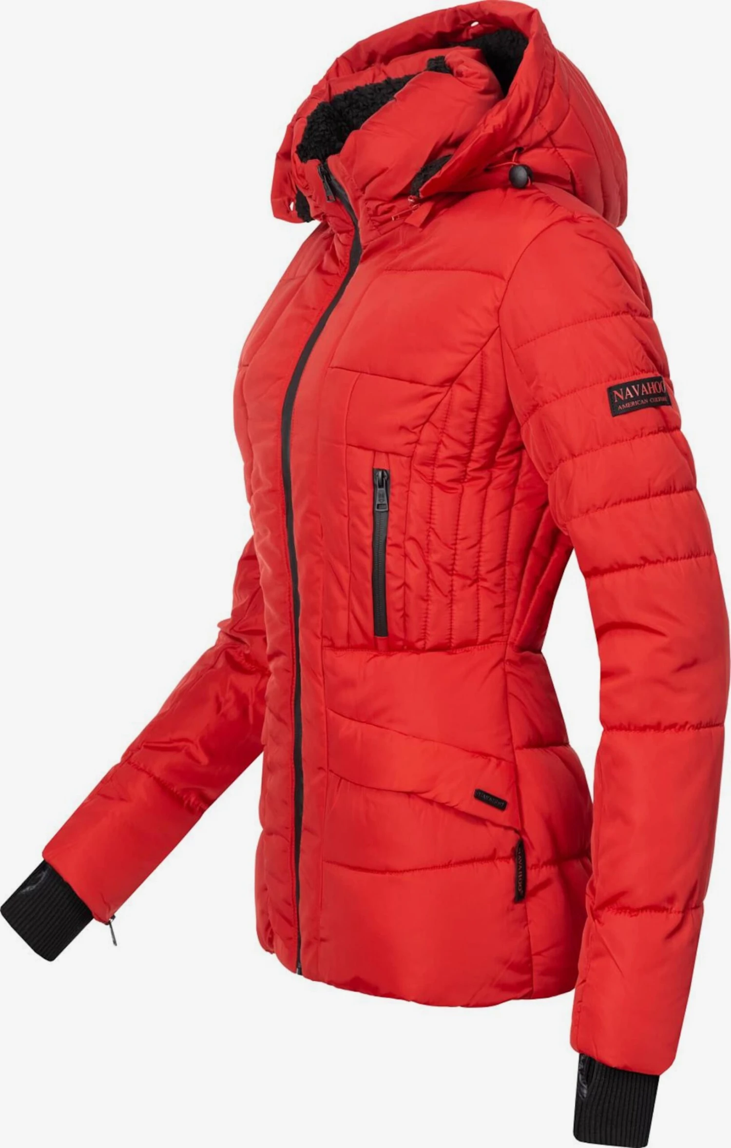 Navahoo Winterjassen Winterjas Adele Dames Rood 6 Navahoo Winterjassen Winterjas Adele Dames Rood - Afbeelding 4